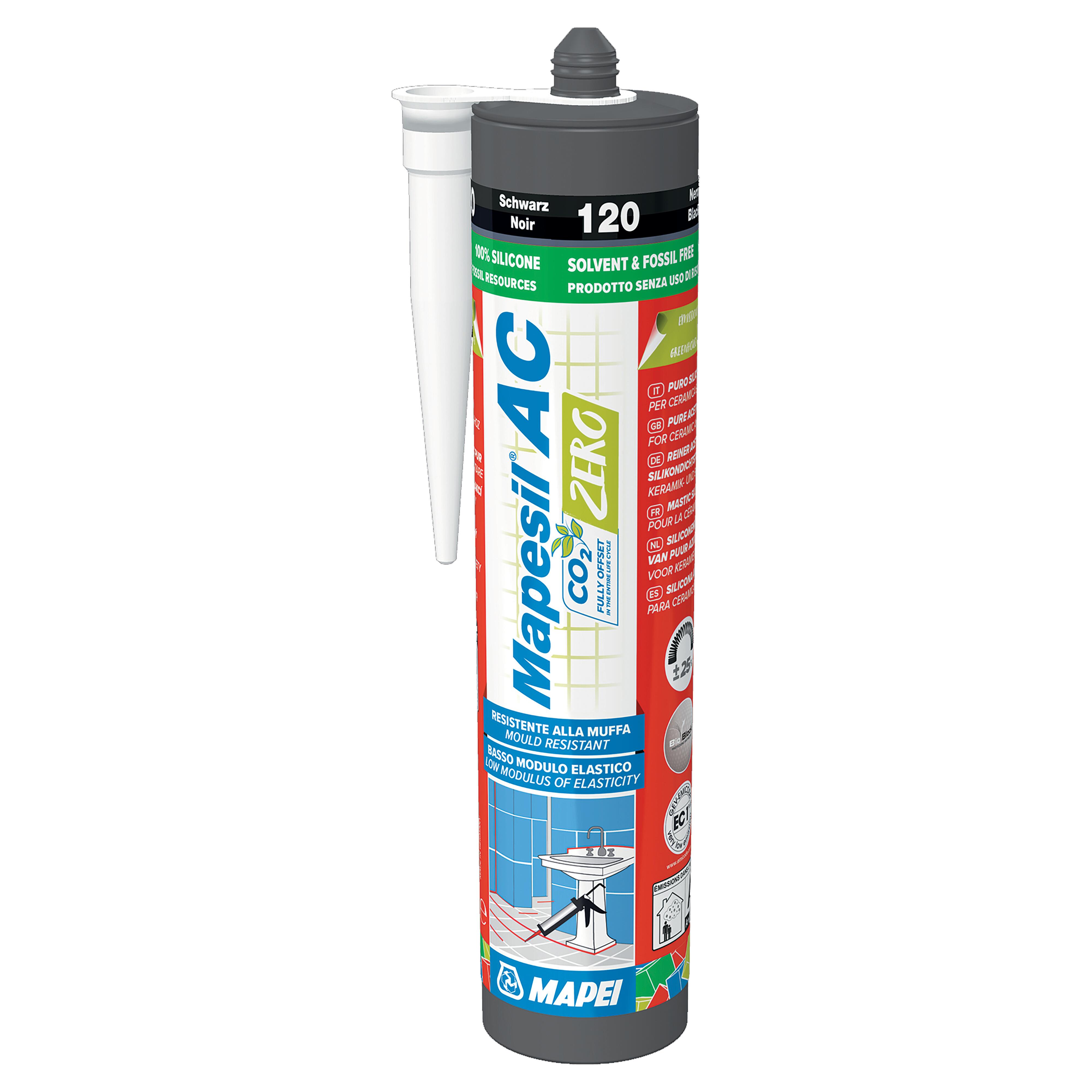 Silikon Mapesil AC 120 czarny 310 ml - 3
