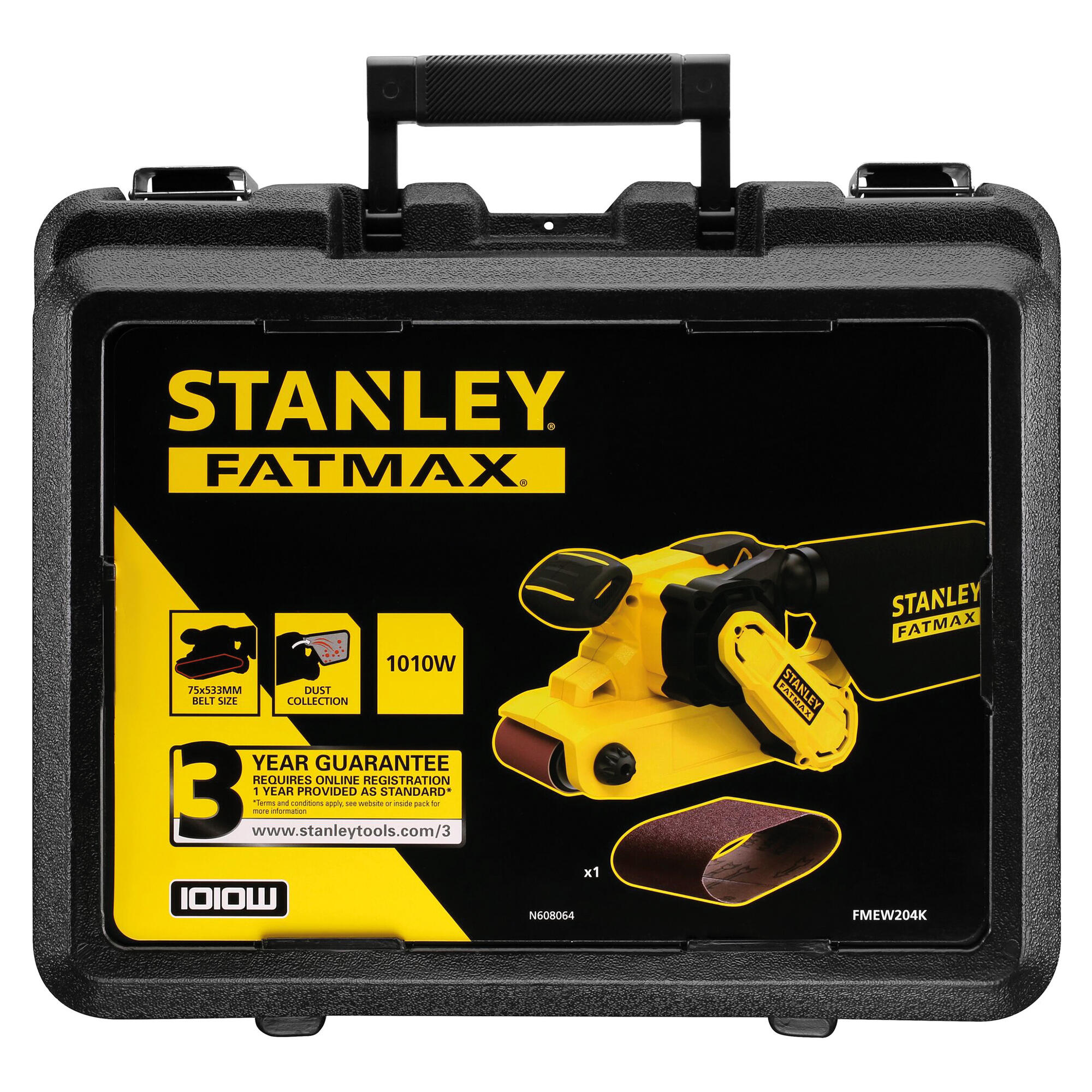 Szlifierka taśmowa 1010W FMEW204K Stanley Fatmax - 4