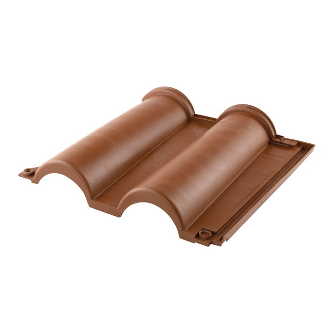 Leroymerlin Tegola ROOFY Etrusca in polipropilene marrone 35 x 35 cm Sp 10 mm 9 pezzi
