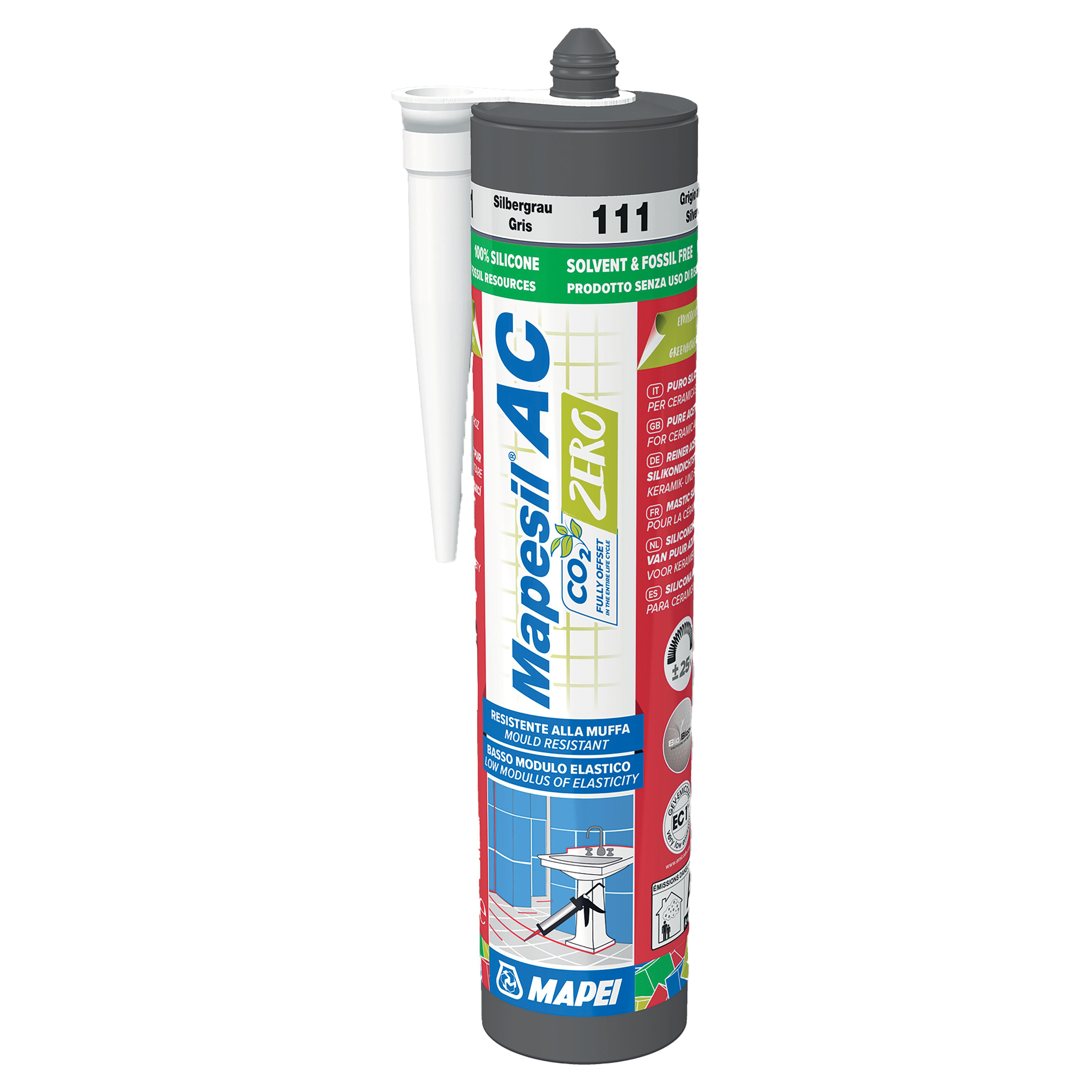 Silikon Mapesil AC 111 srebrny 310 ml - 3