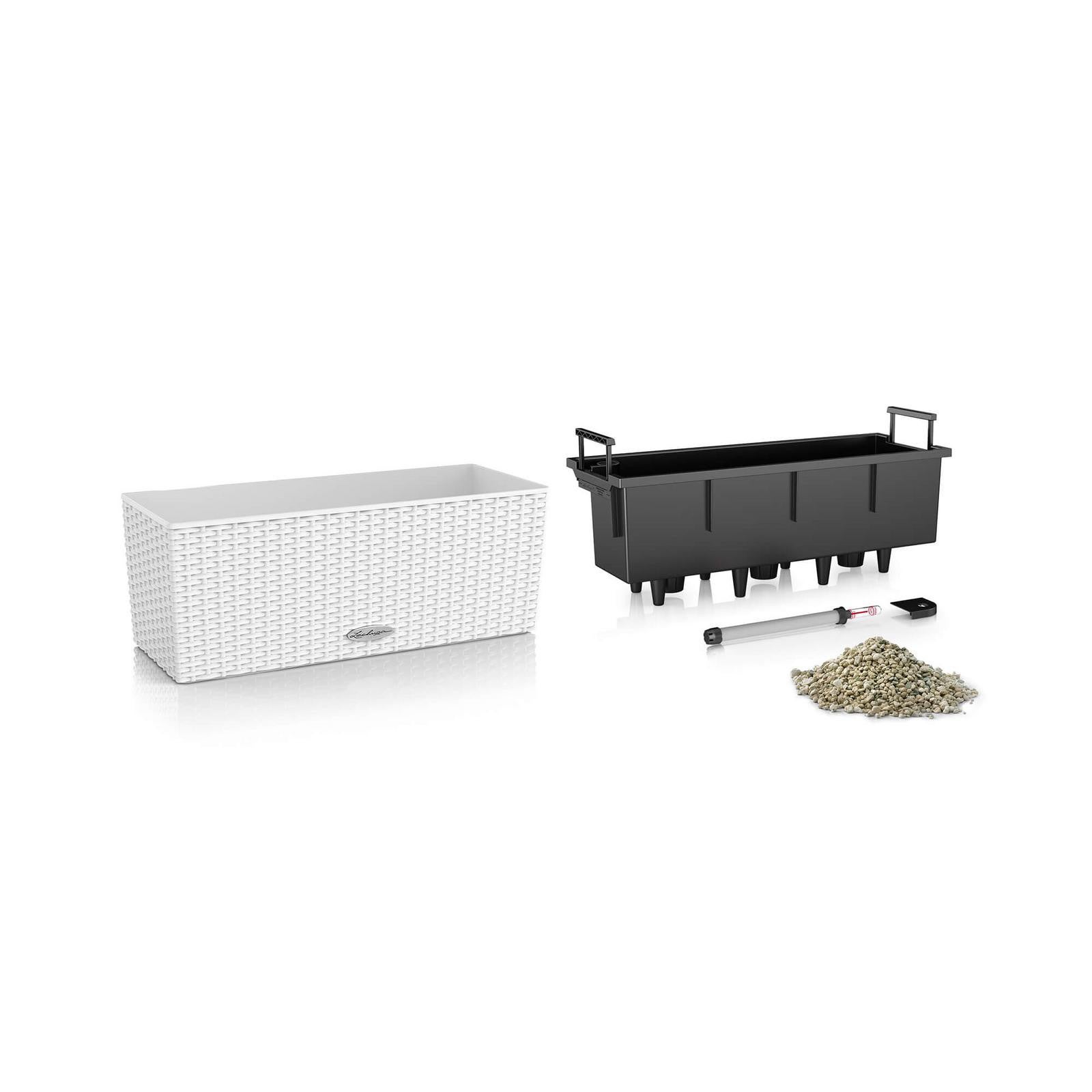 Vaso autoirrigante LECHUZA in polipropilene marrone H 19 x L 50 x P 19 cm - 5