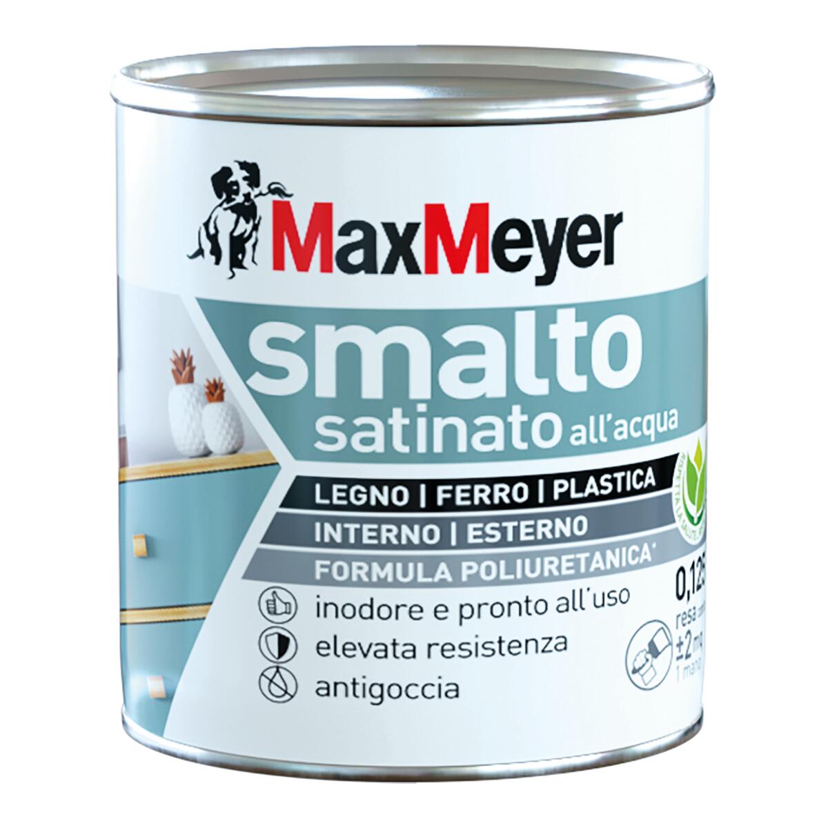 Vernice da esterno per plastica MAXMEYER poliuretanico marrone cioccolato satinato, 0.125 l - 3