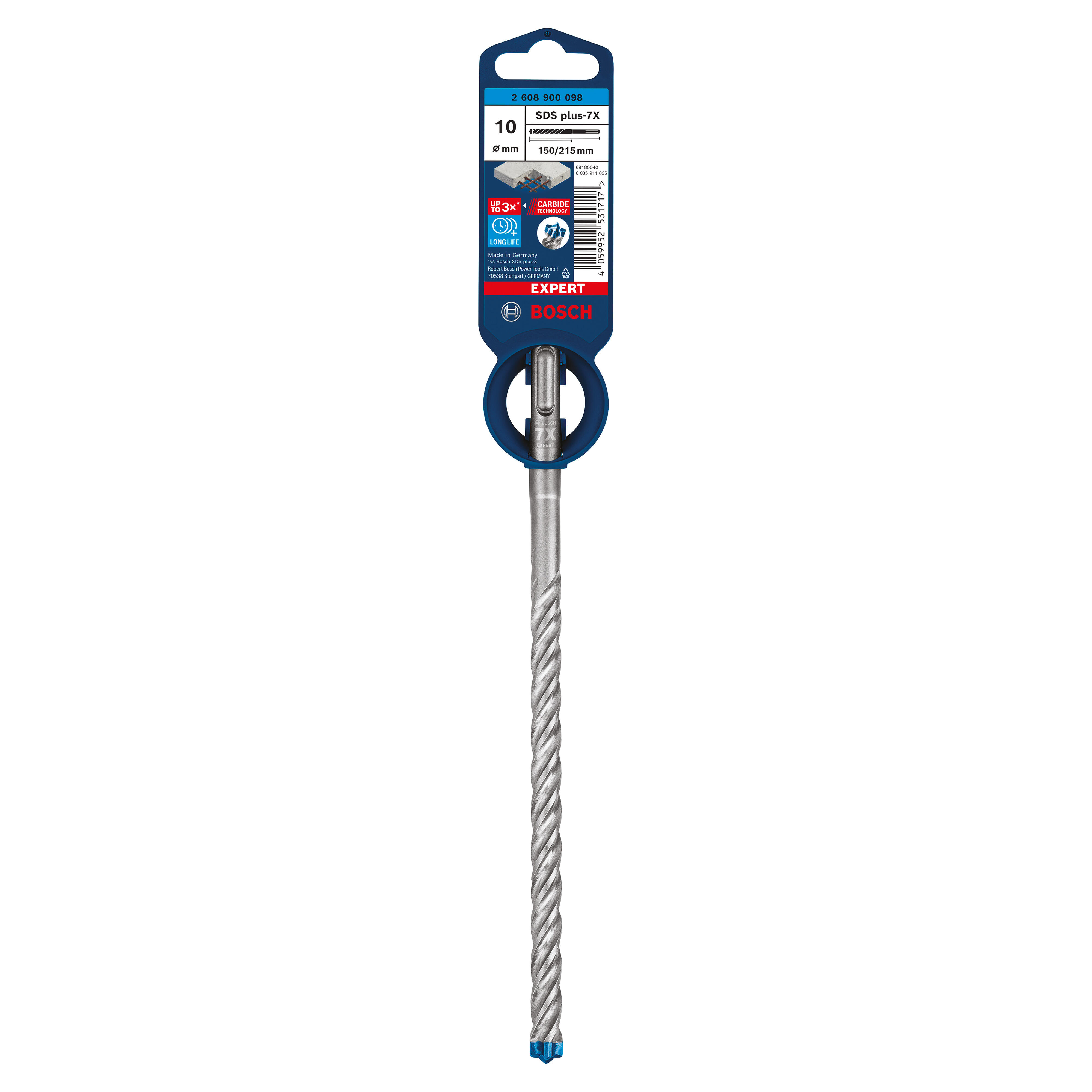 Wiertło do betonu 4-ostrzowe SDS-Plus 10x215 mm Bosch - 4