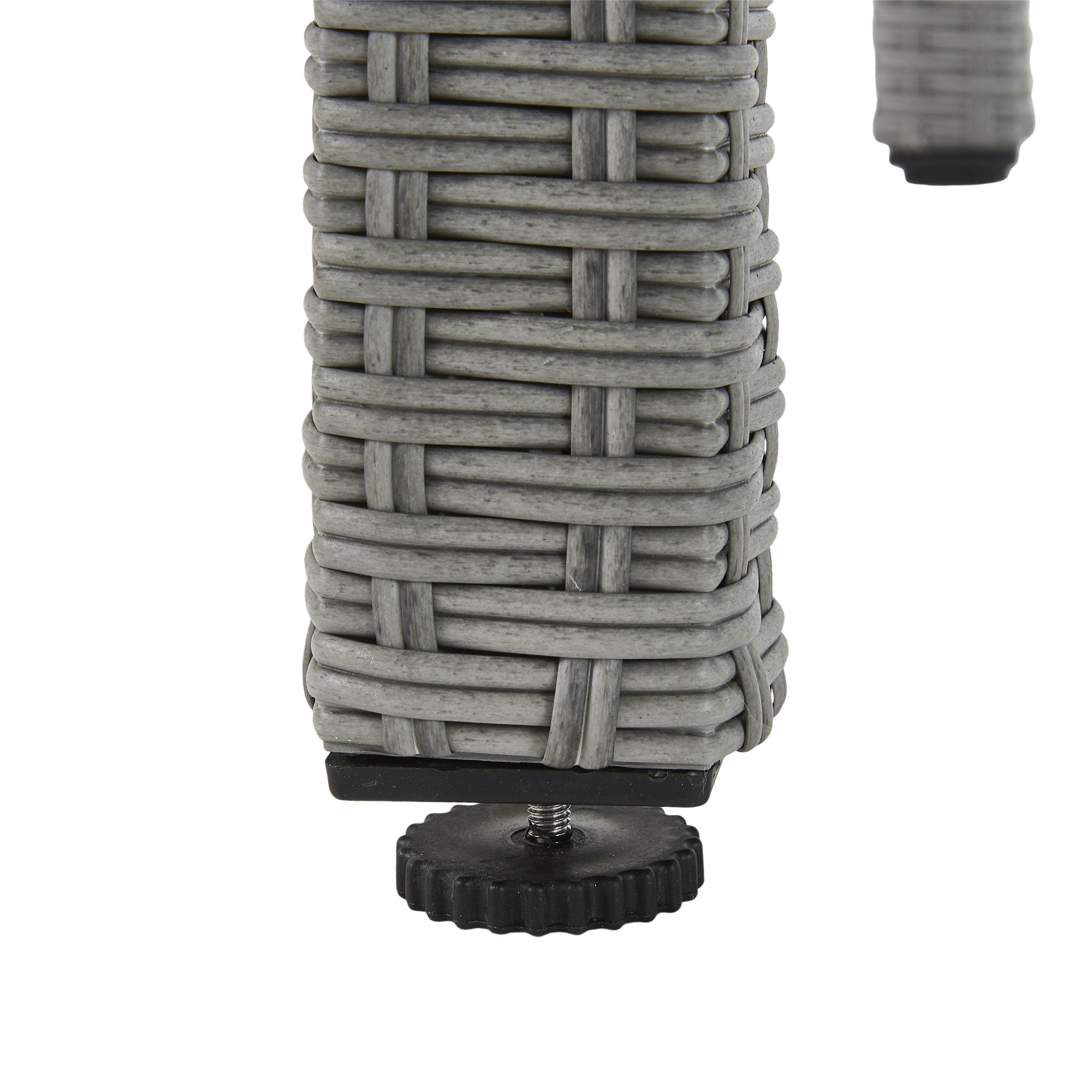 Mesa de jardín de aluminio ratán NATERIAL Davos 75x179.5x90 cm - 4