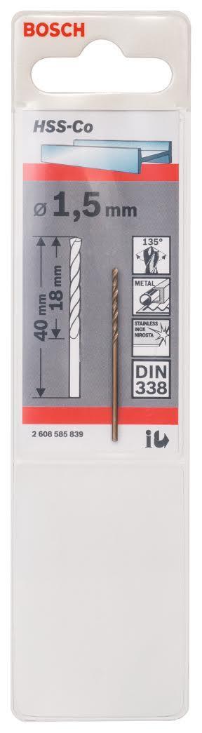 Wiertło do metalu kobaltowe 1,5x40 mm Bosch - 2