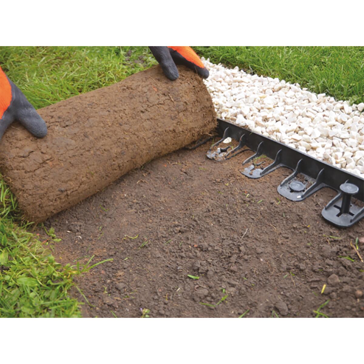 Bordo in polipropilene nero GEOREEF KIT 3 METRI L 6 x H 4.5 cm - 6