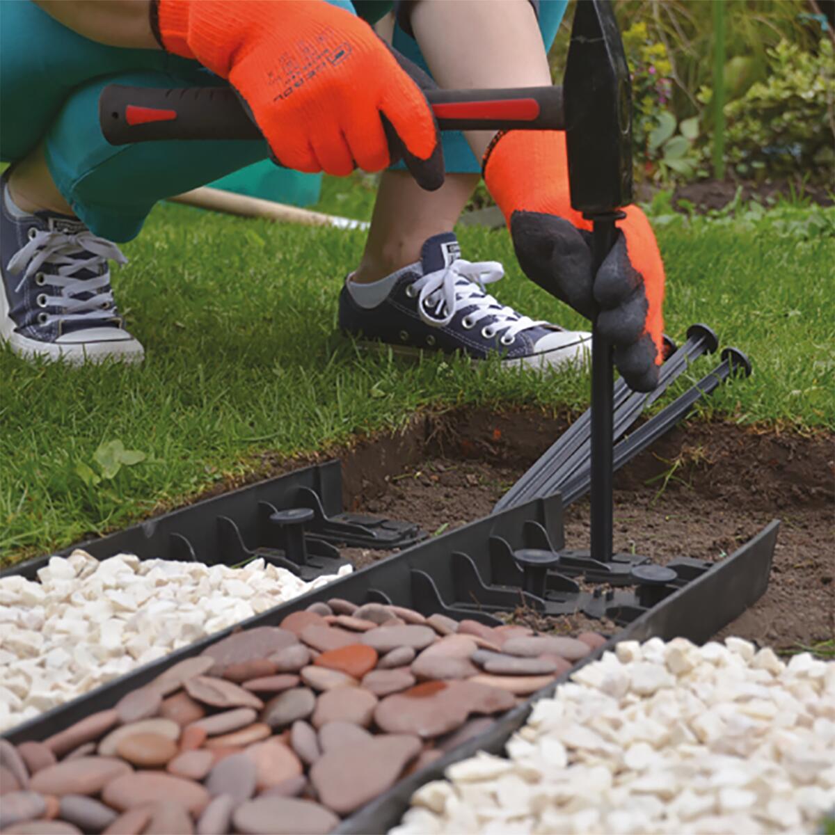 Bordo in polipropilene nero GEOREEF KIT 3 METRI L 6 x H 4.5 cm - 5