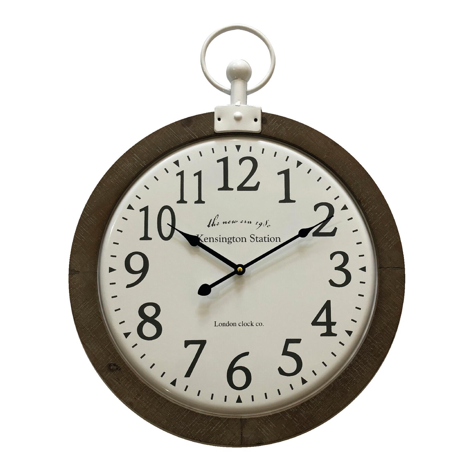 Orologio Da Parete Decorativo In Legno E Metallo – Multicolore – Design Francese – Enesco