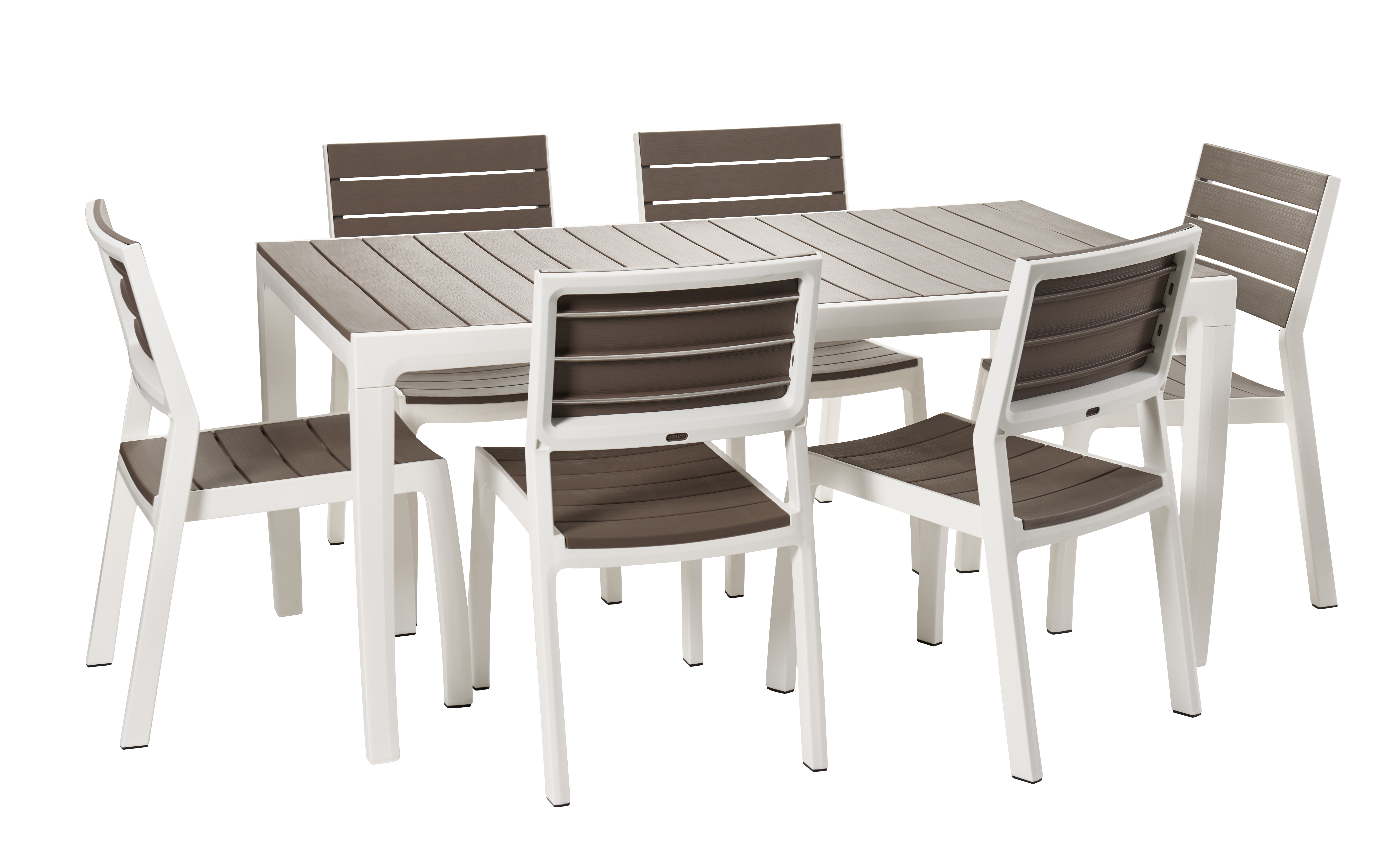 Silla de jardín de polipropileno Harmony beige sin brazos - 4