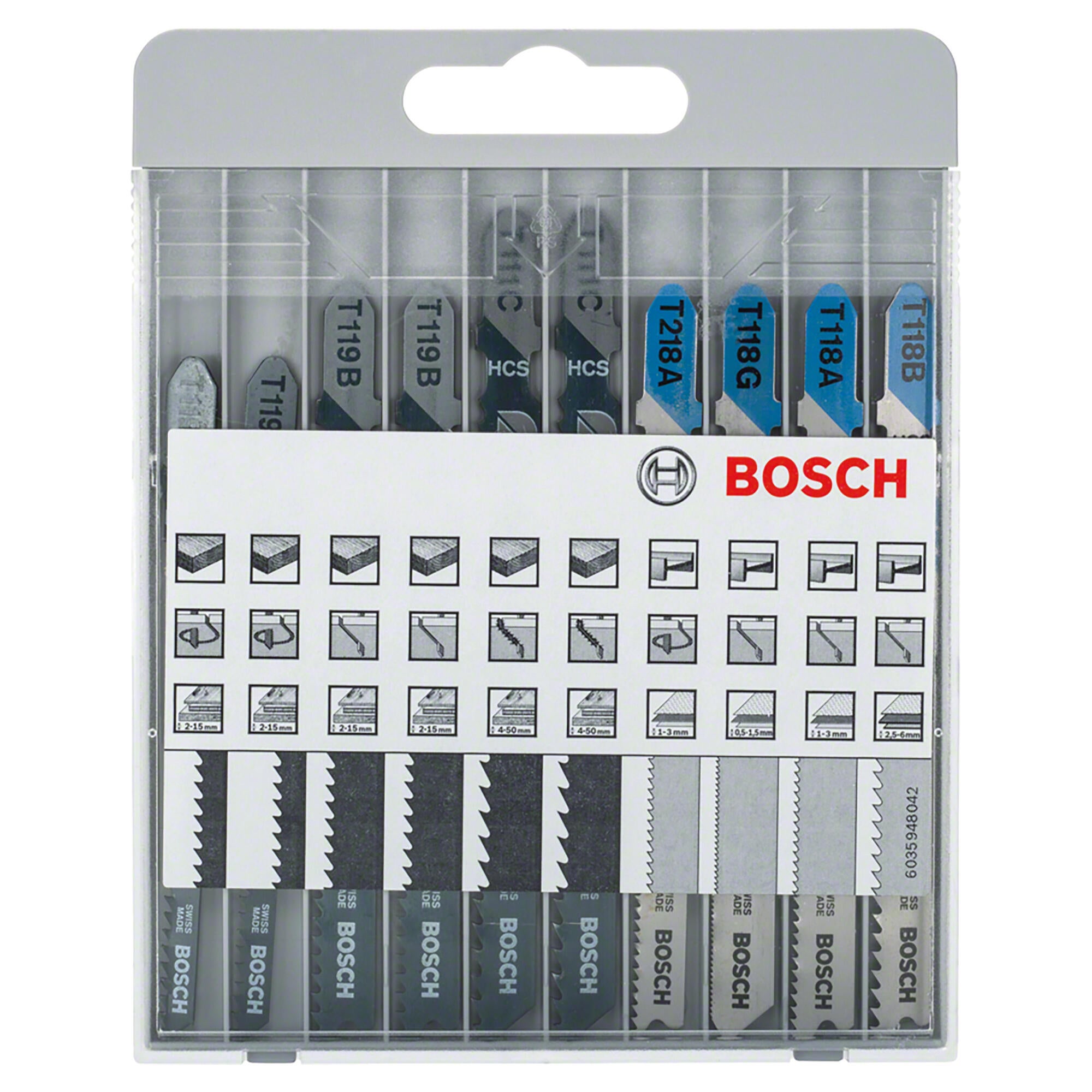 Zestaw brzeszczotów do wyrzynarki METAL/WOOD BASIC Bosch, 10SZT - 3