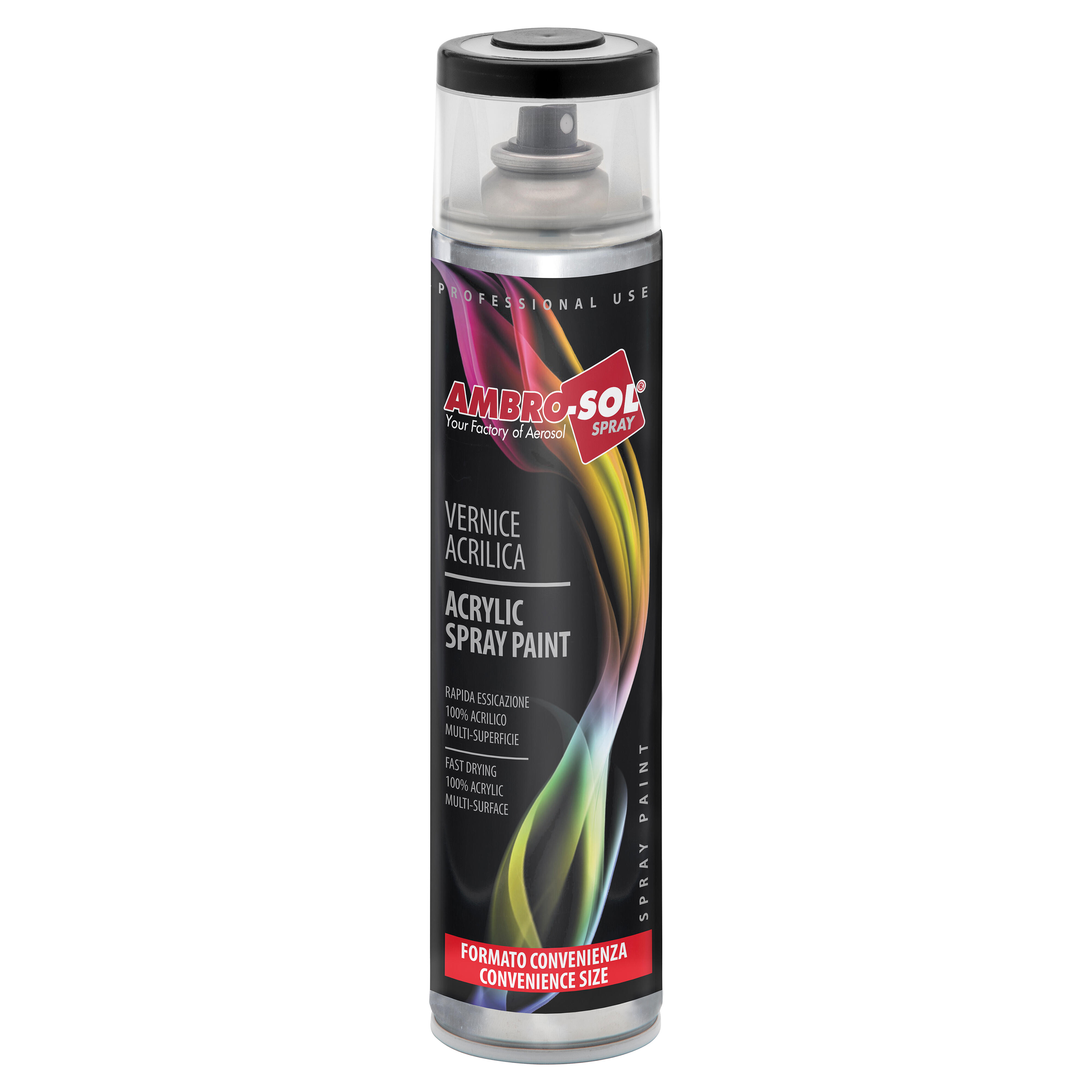 Spray Lakier akrylowy Ambro-Sol czarny połysk RAL9005 400ml - 3