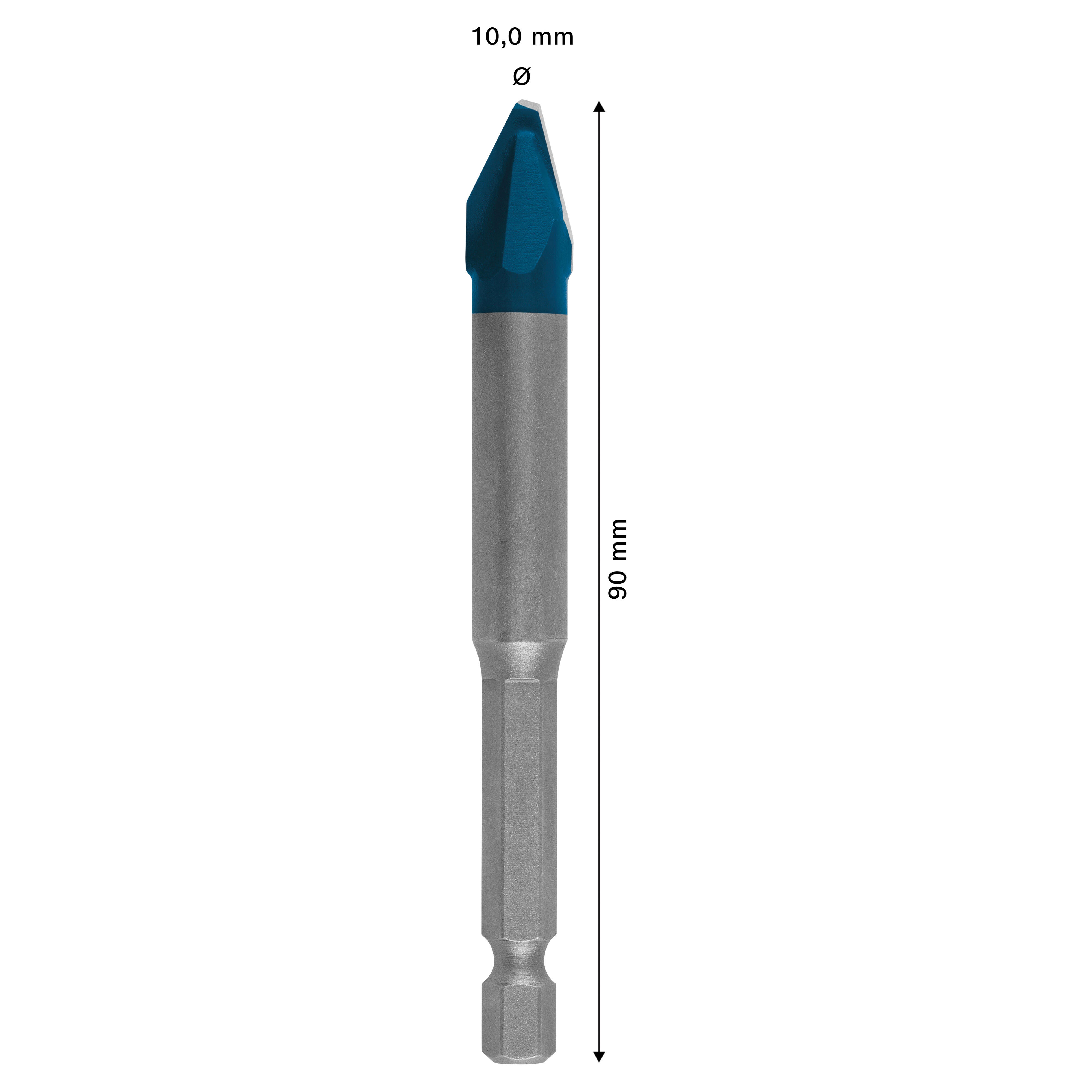 Wiertło do gresu i kamienia EXPERT HEX-9 HARDCERAMIC 10x90 mm Bosch - 2