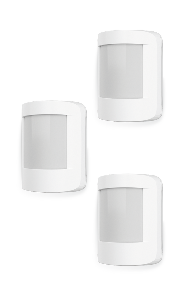 Kit de 3 sensores de moviemiento para interiores LEXMAN ENKI inmune a mascotas