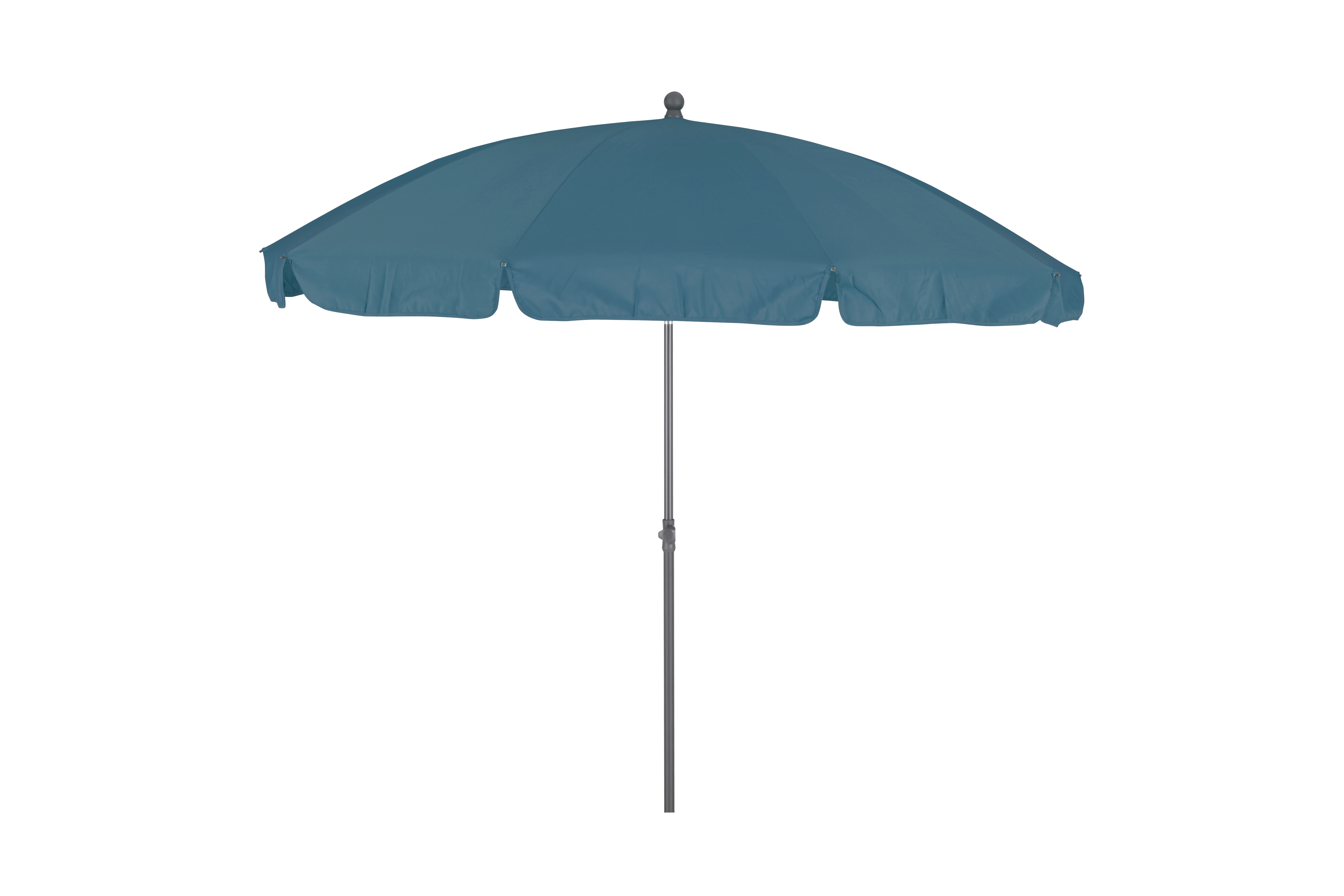 Parasol hexagonal de acero naterial bigrey azul de ø 237 cm