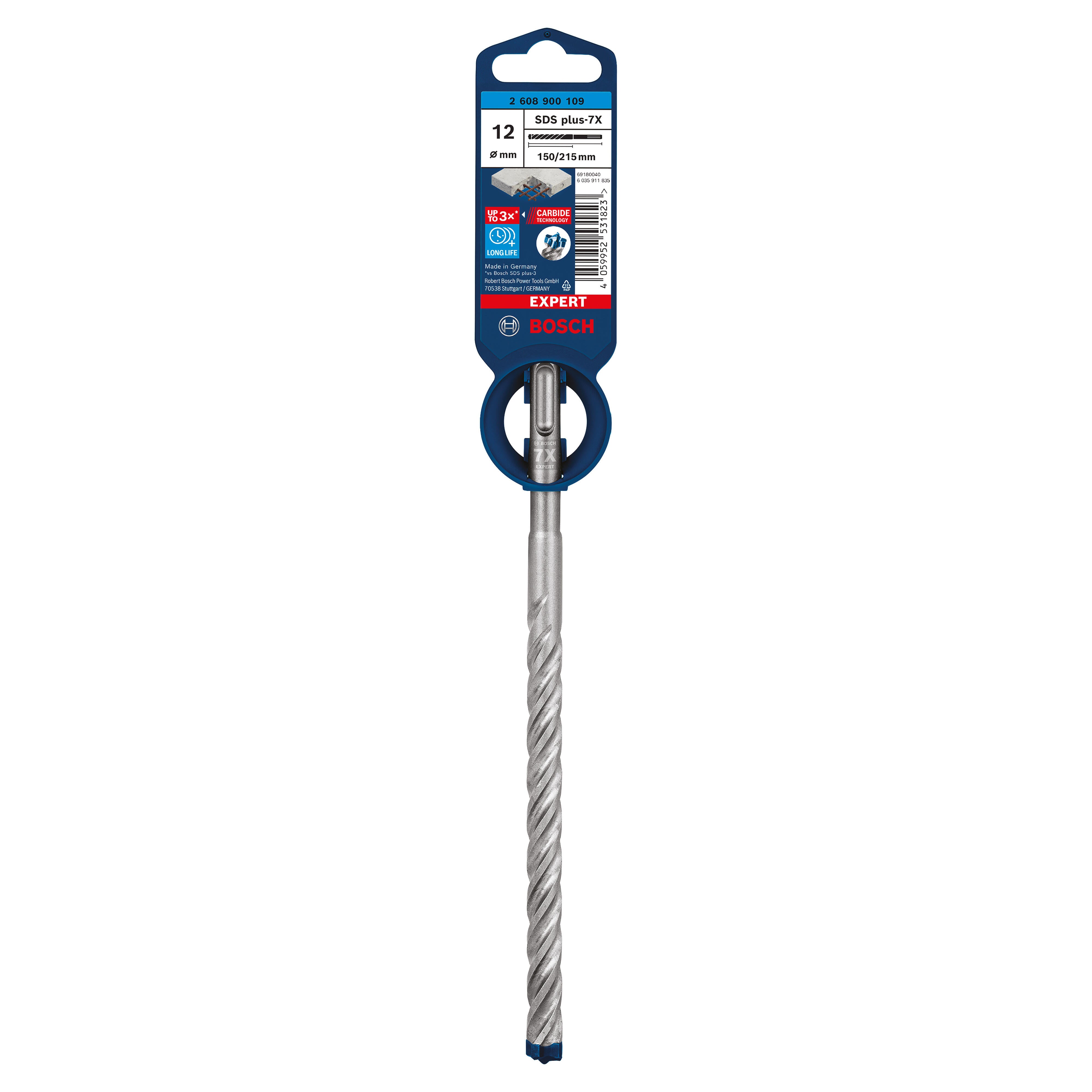 Wiertło do betonu 4-ostrzowe SDS-Plus 12x215 mm Bosch - 4