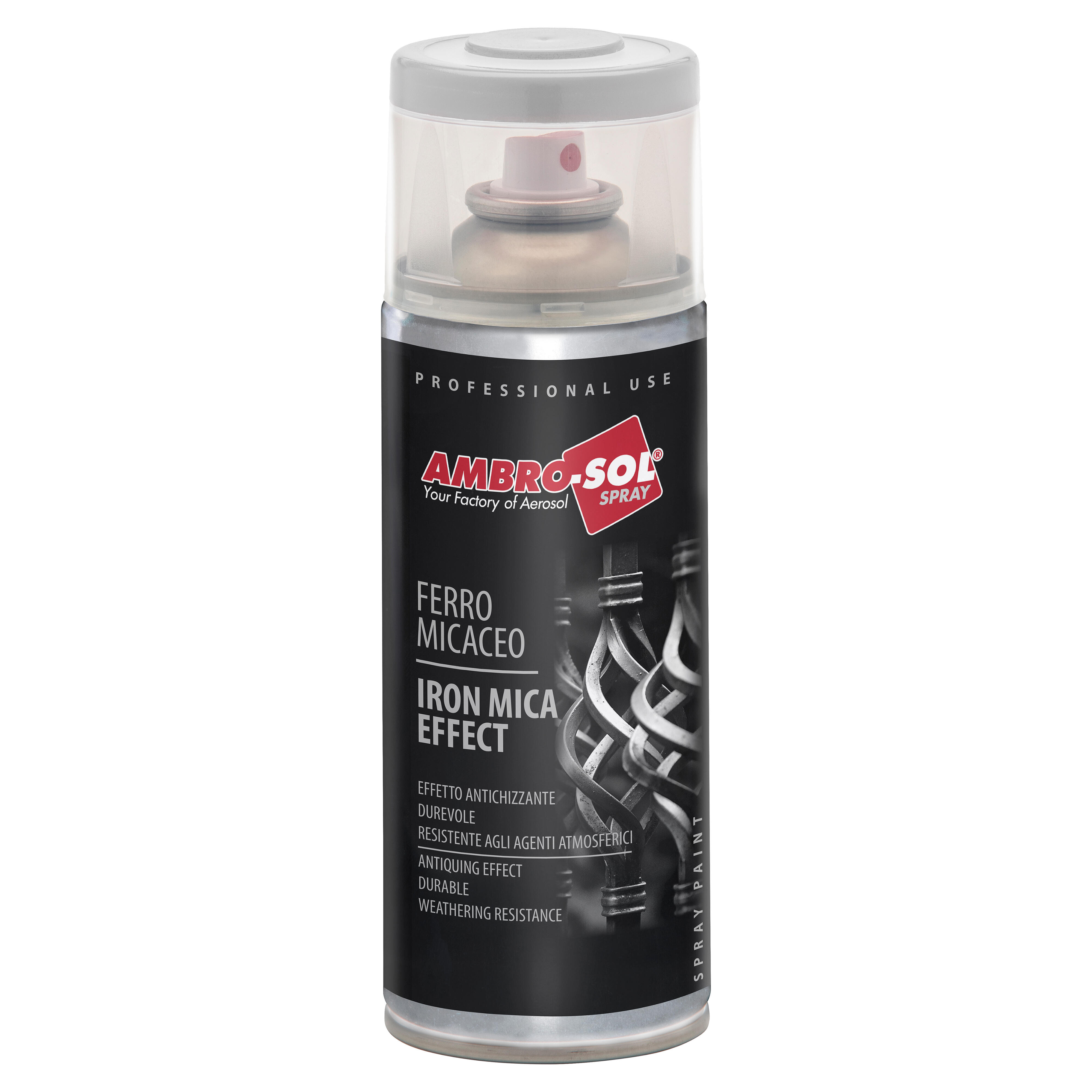 Spray Lakier antykorozyjny Ambro-Sol Iron Mica Effect stare żelazo 400ml - 3