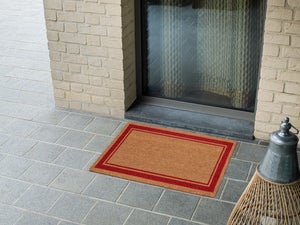 Tapete de Puerta entrada bienvenido welcome exterior interior alfombra  ladrillo casa tapices