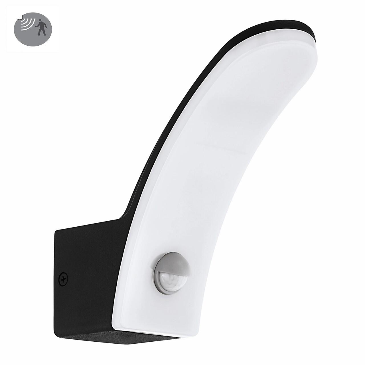 Applique LED da esterno Fiumicino nero IP44, luce bianco caldo 1500 lumen, EGLO - 2