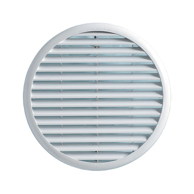 Griglia Di Aerazione Tonda In ABS Bianco - Foro 6 Cm, Per Interni Ed Esterni - Foto 9