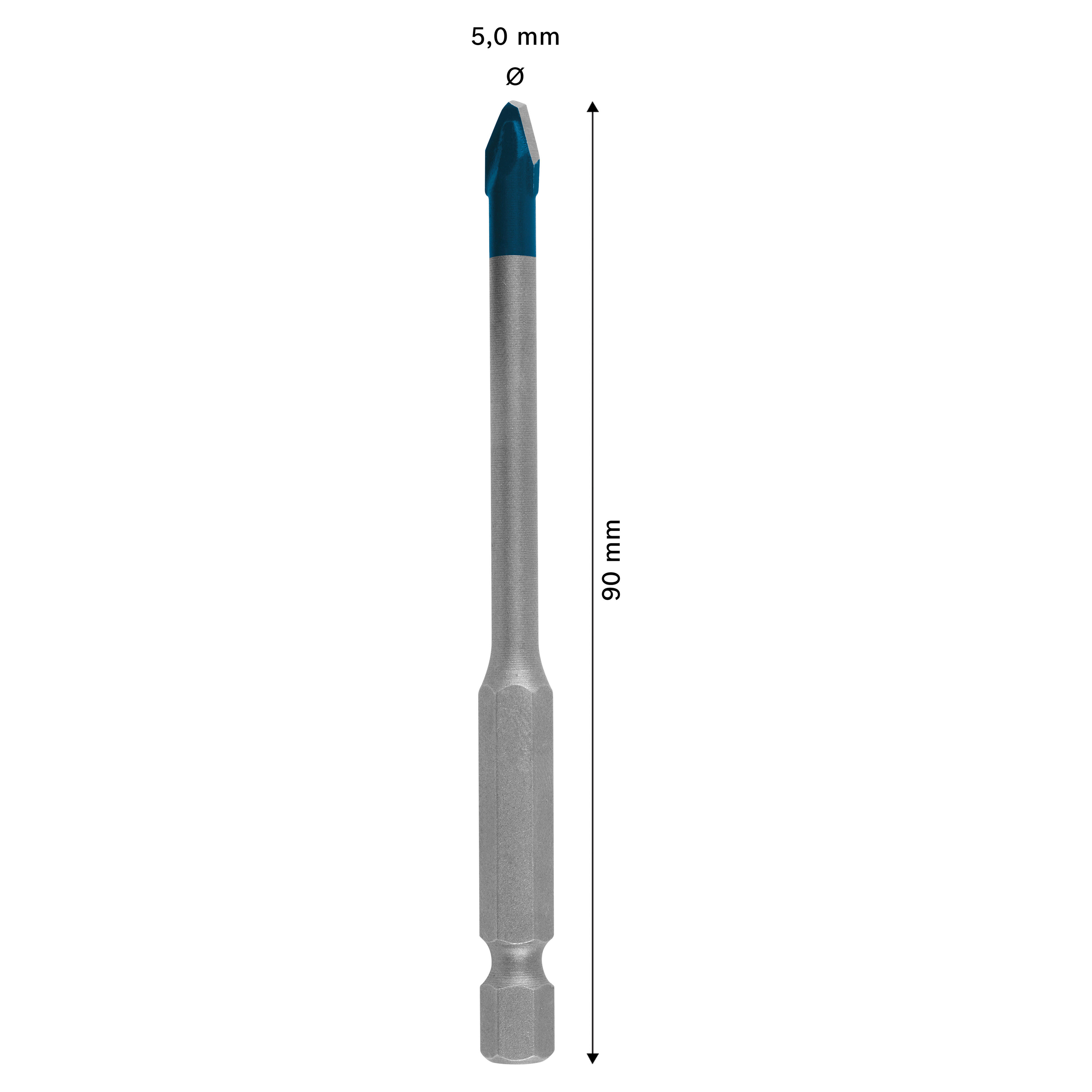 Wiertło do gresu i kamienia EXPERT HEX-9 HARDCERAMIC 5x90 mm Bosch - 2