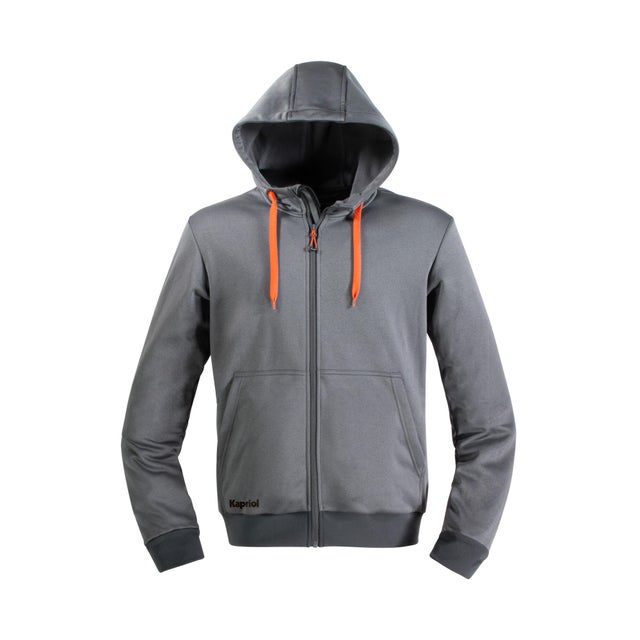 Sweat à capuche EVO, KAPRIOL gris, taille l