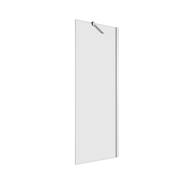 Pannello laterale per box doccia Neo L 70 x H 200cm, Sp. 8 mm vetro vetro senza finitura / trasparente profilo in alluminio cromato