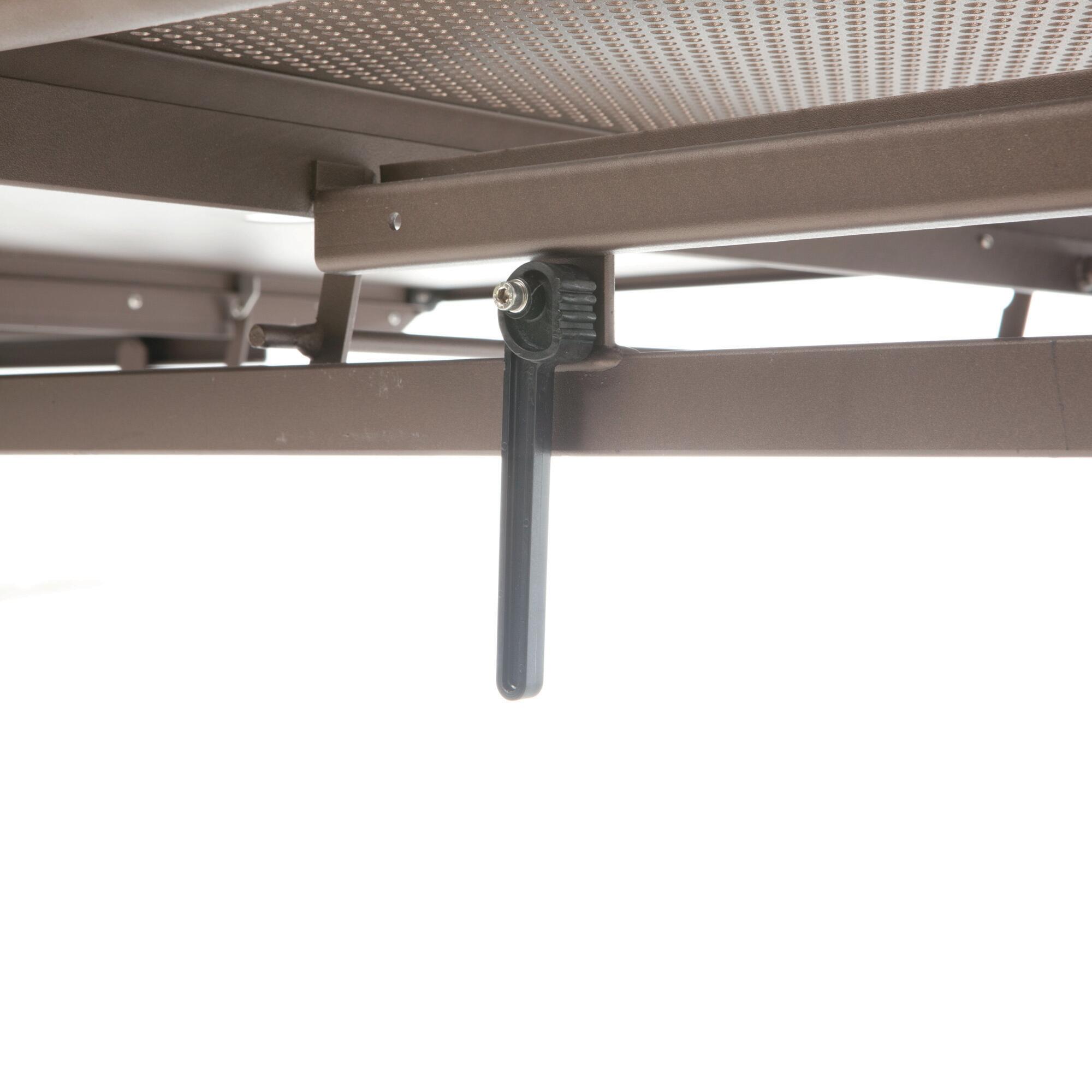 Tavolo da giardino allungabile Evo OASI BY EMU in ferro marrone con piano in alluminio  per 6 persone 180/240x90cm - 10