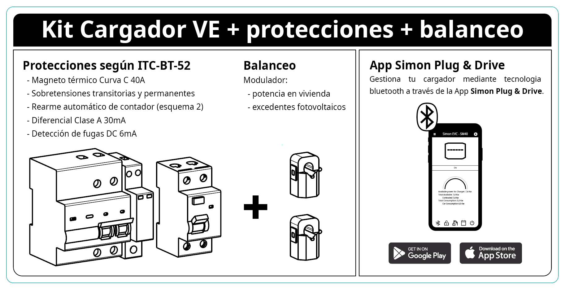 CARGADOR VEHÍCULO ELÉCTRICO MONOFÁSICO 7.4KW SIMON - 4