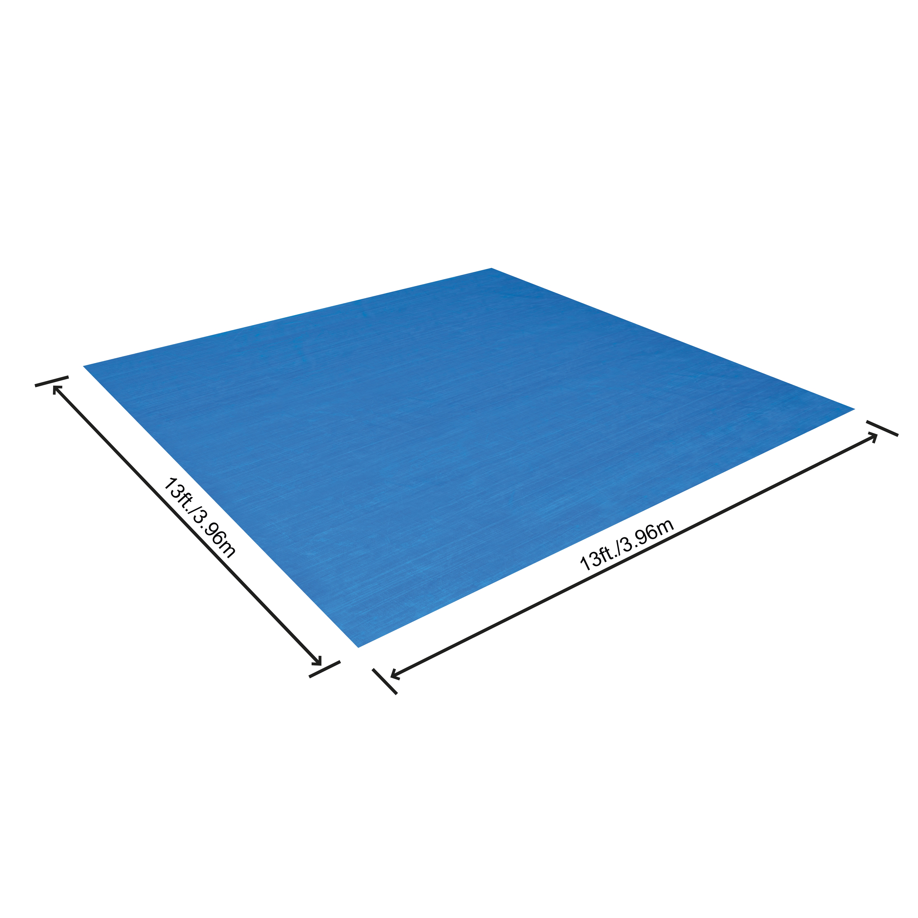 Tapis de sol de sol bleu, L.366 x l.366 cm - 5