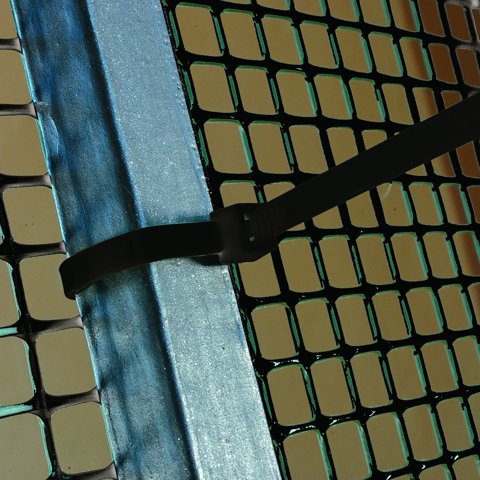 Fascetta per occultamento Fascette in plastica Fix-Tie L nero 50 pezzi - 2