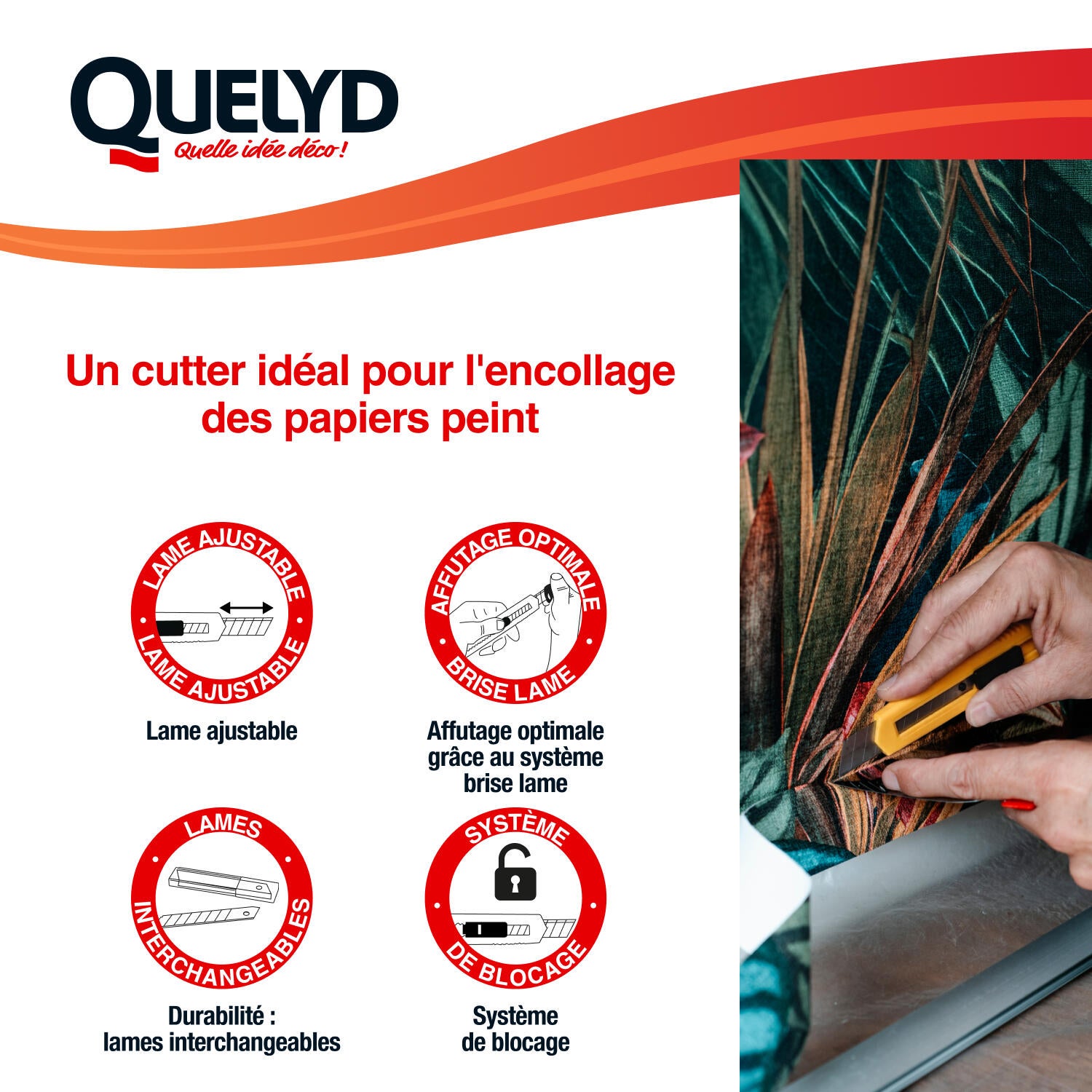 Cutter lame de 18 mm QUELYD - 3