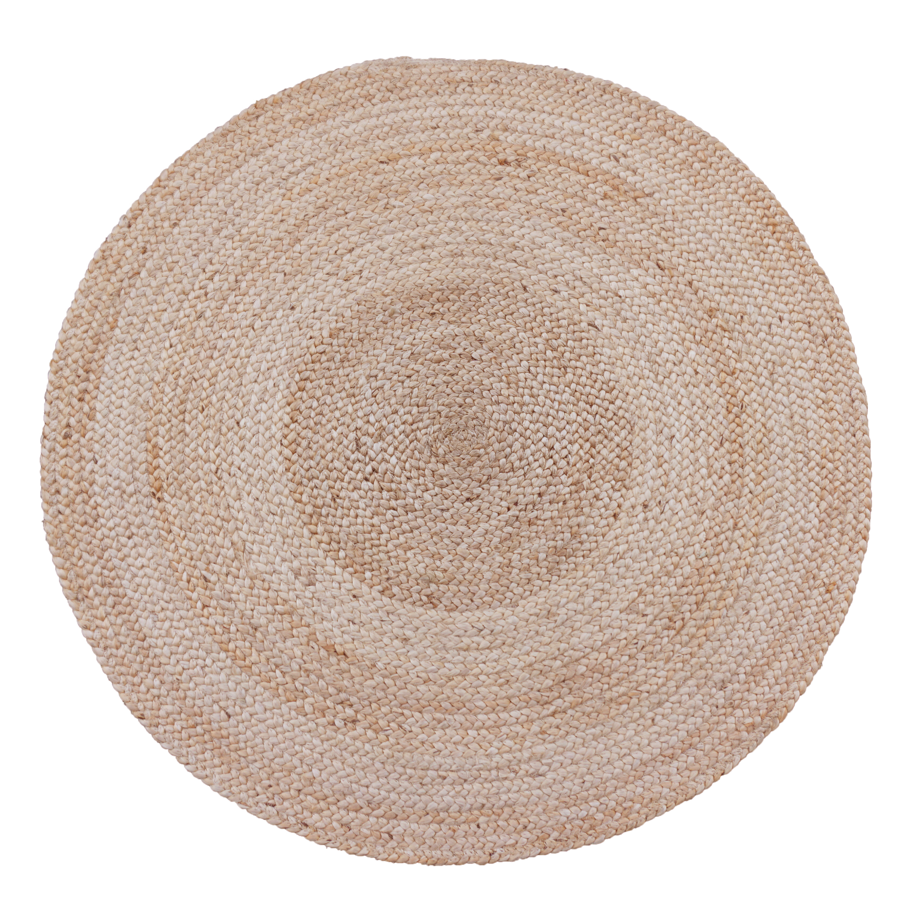 Alfombra yute inspire ronda nils beige natural redonda 150x150cm