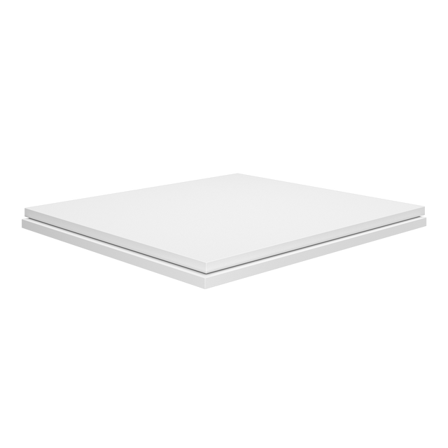 Kit de 2 prateleiras para módulo aglomerado 56,7x 51,5 cm Delinia Id branco