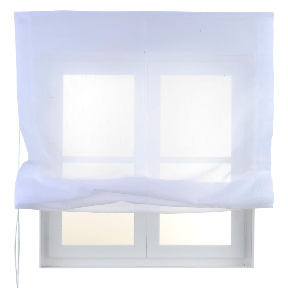 Estor plegable paqueto flamen blanco de 90x175 cm