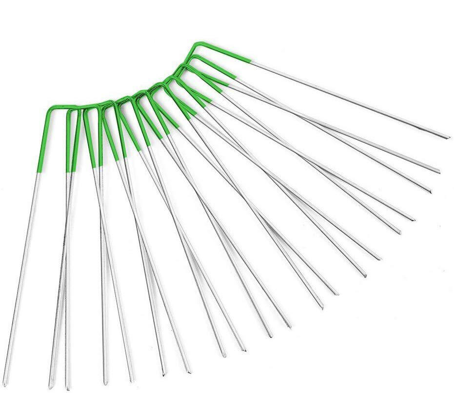 Graffa a U per fissaggio in acciaio verde L 0.15 m, 20 pezzi - 4