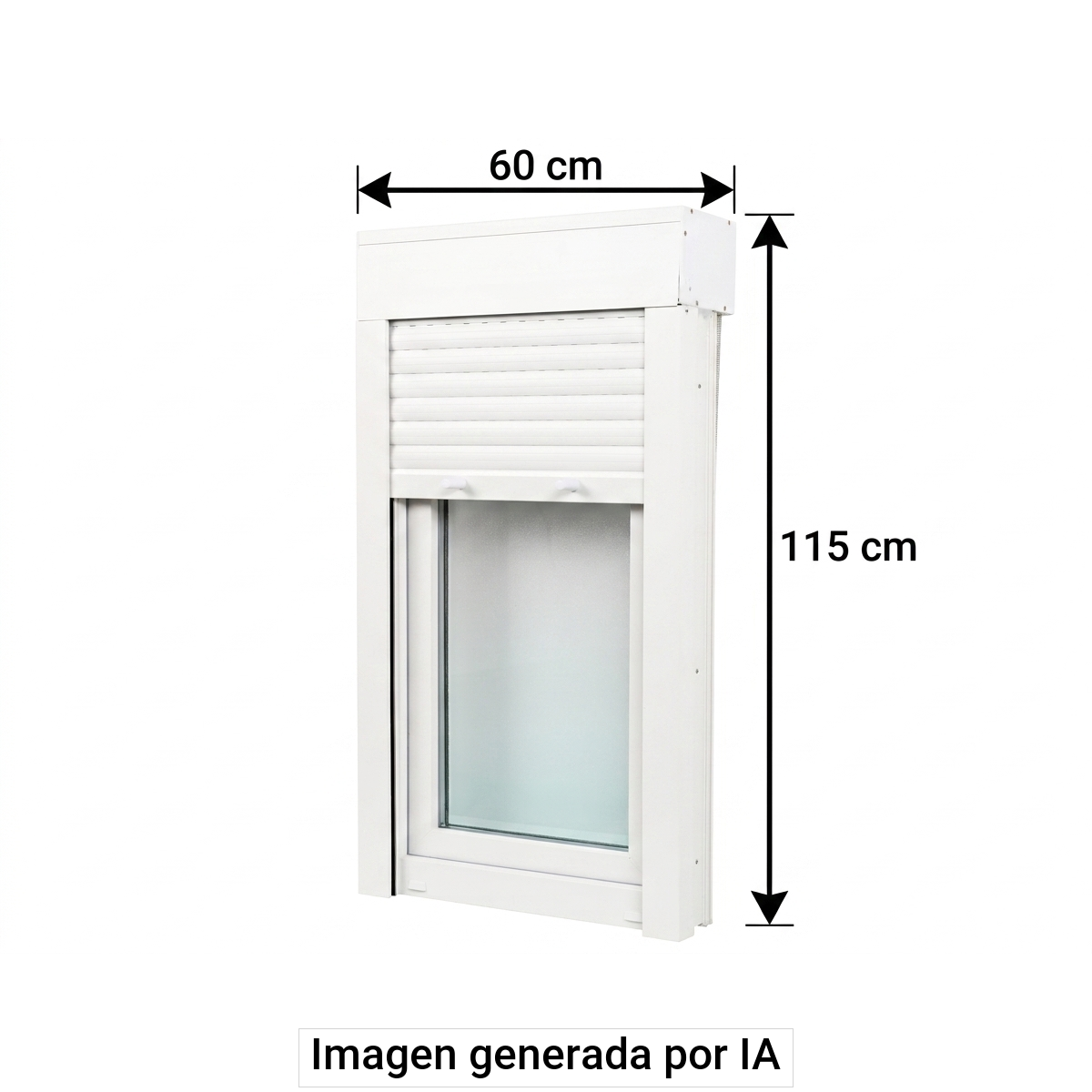 Janela de PVC OSCILOBATENTE 60X115CM DIREITA (COM ESTORE) - 7
