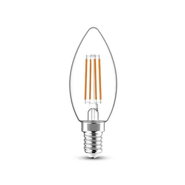 BOMBILLA LED VELA E14 FILAMENTO 470LM 3.4W LUZ NEUTRA