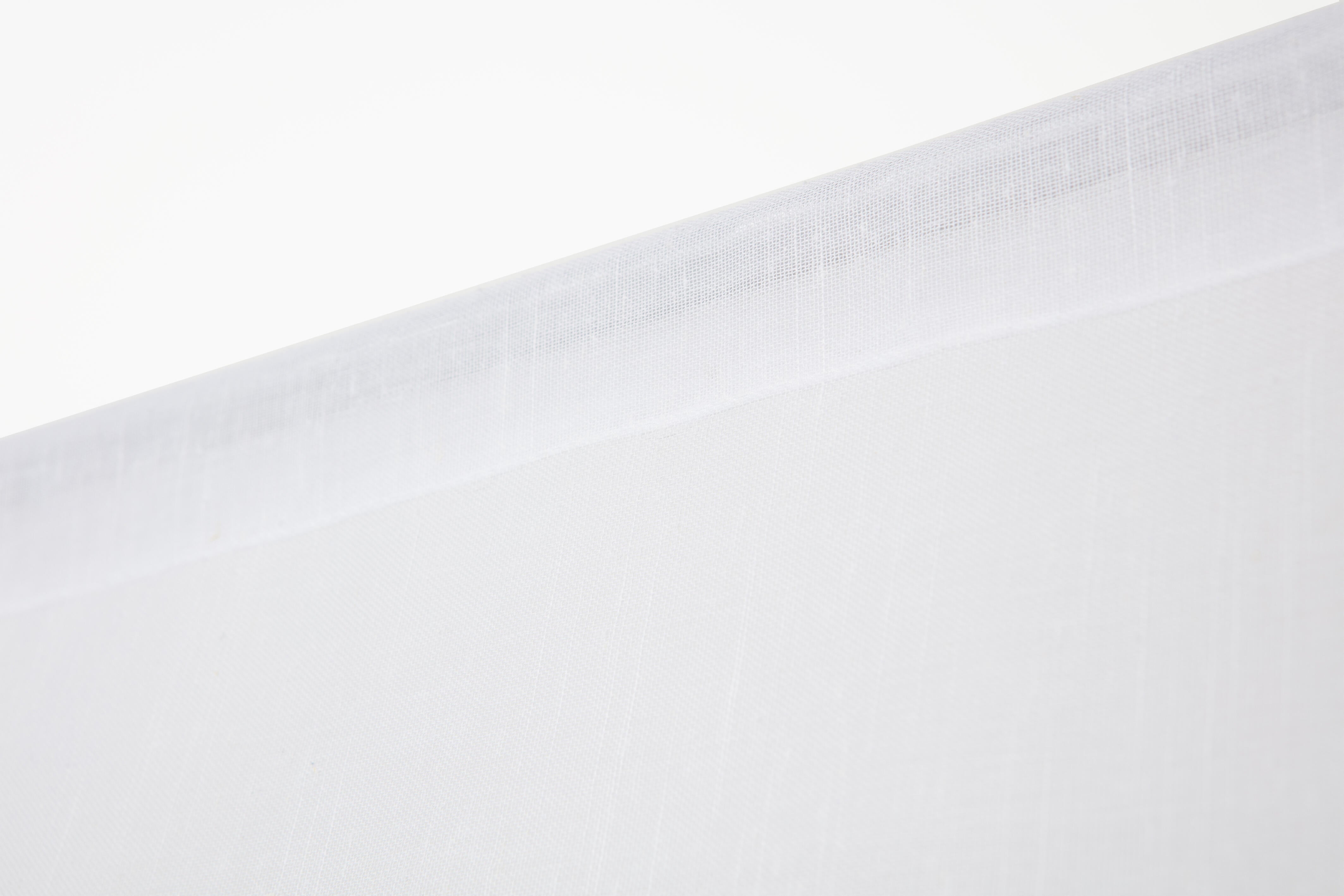 2 Visillos tendina pasabarras Veraz poliéster de 60x90cm flor blanco - 5