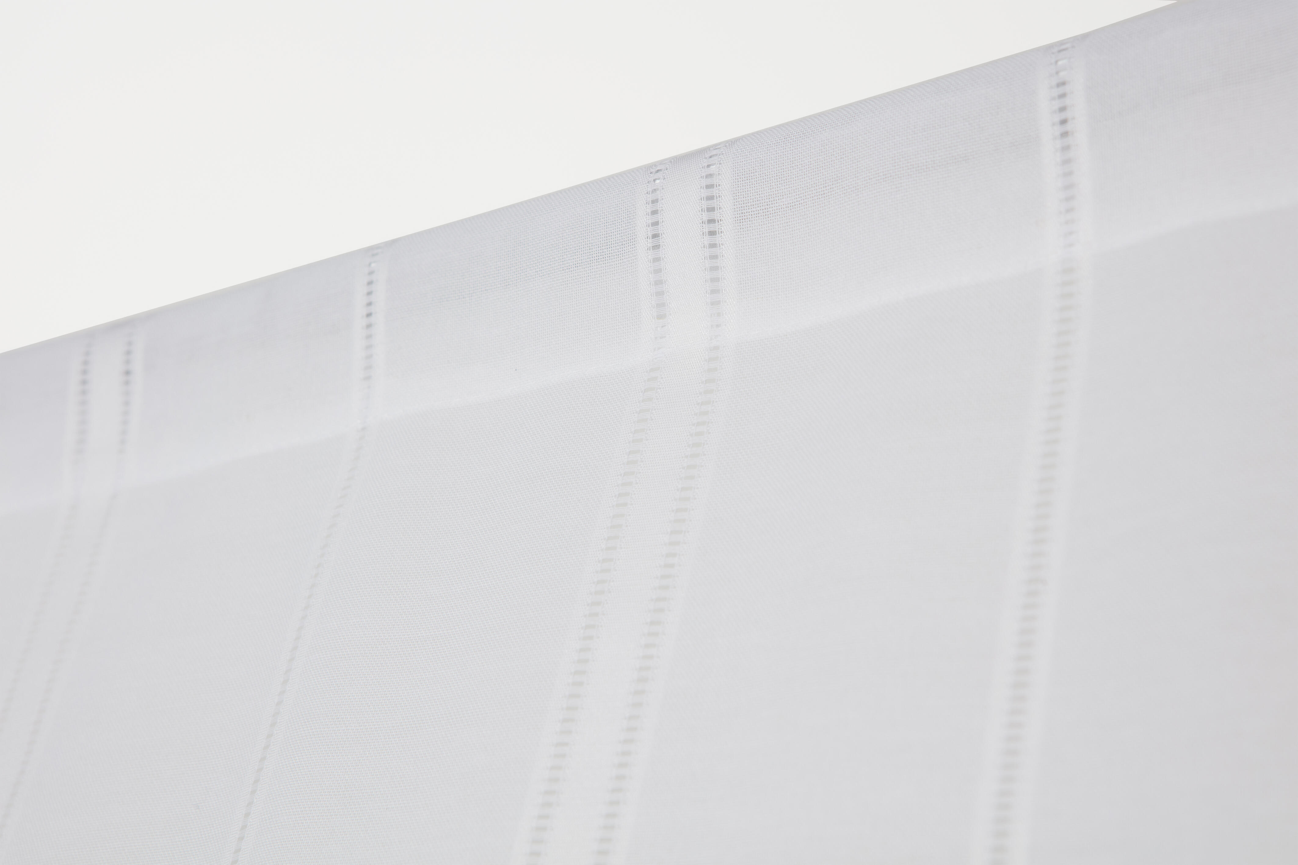 2 Visillos tendina pasabarras Natchik poliéster de 60x120cm liso blanco - 5