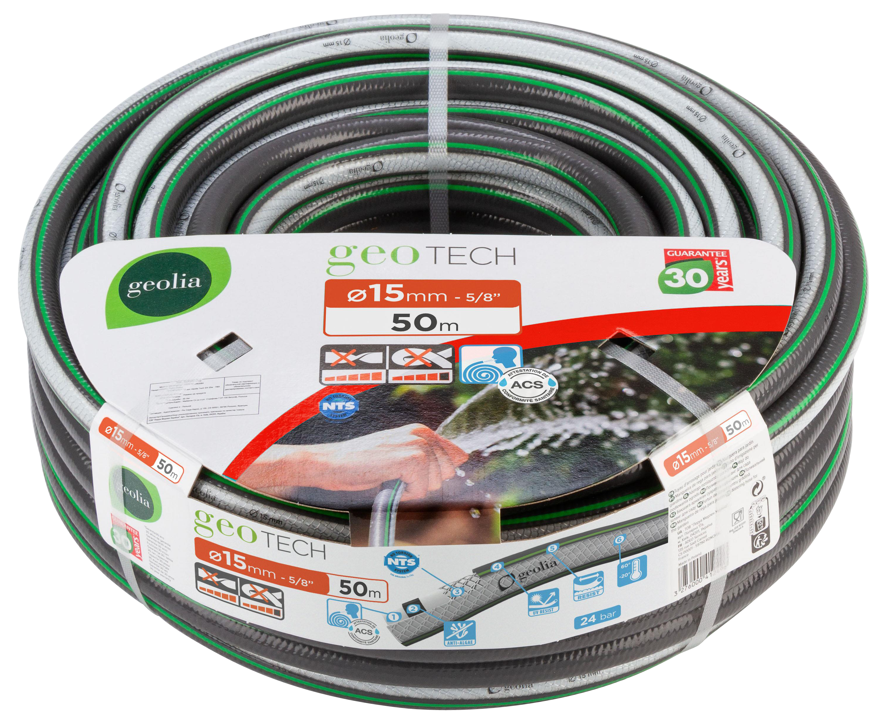 Tubo In Polietilene Per Irrigazione, 5 M, Diametro 4x6 Mm, Pressione 0-70 Psi, Per Giardino E Microirrigazione