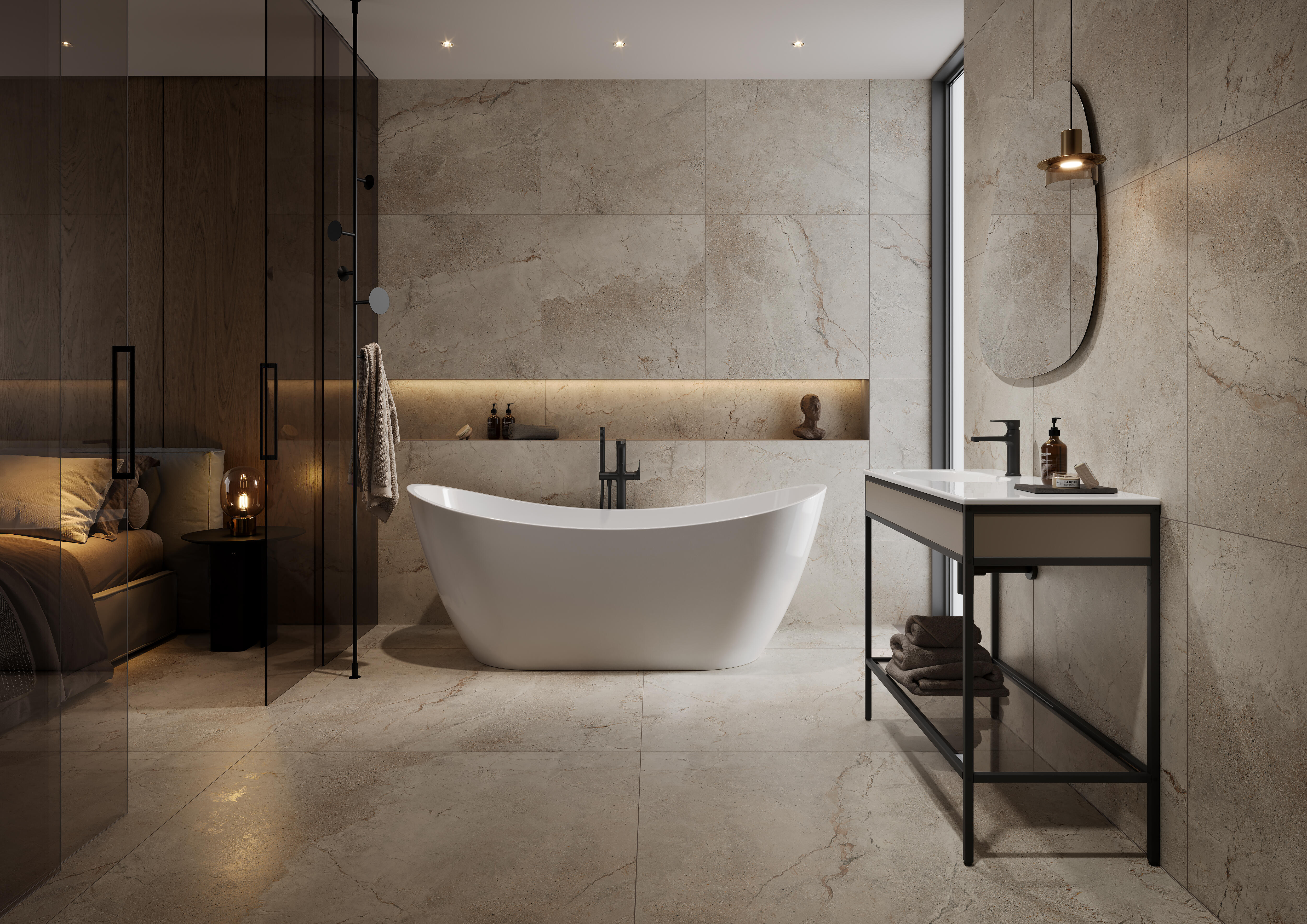 Gres szkliwiony Bonito Stone Grey 119,8x119,8 cm 2,87 m2 - 2