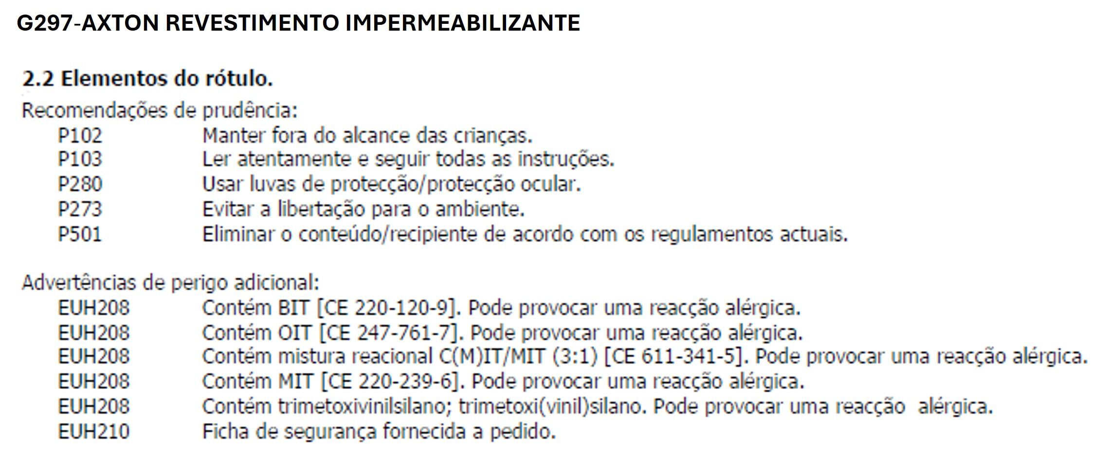 Impermeabilizante revestimentoe exterior axton cinza 4L - 9