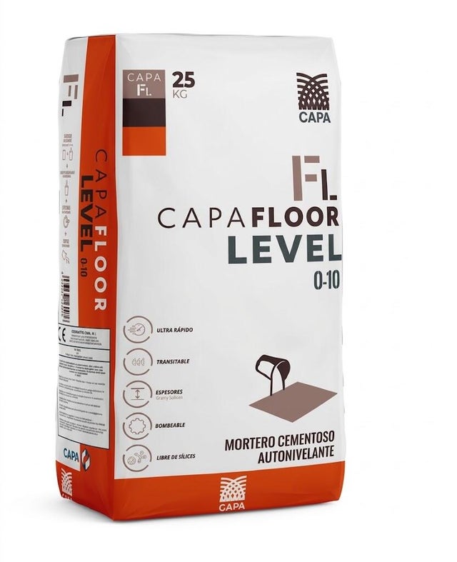 MORTERO AUTONIVELANTE CAPAFLOOR 0-10MM 25 KG
