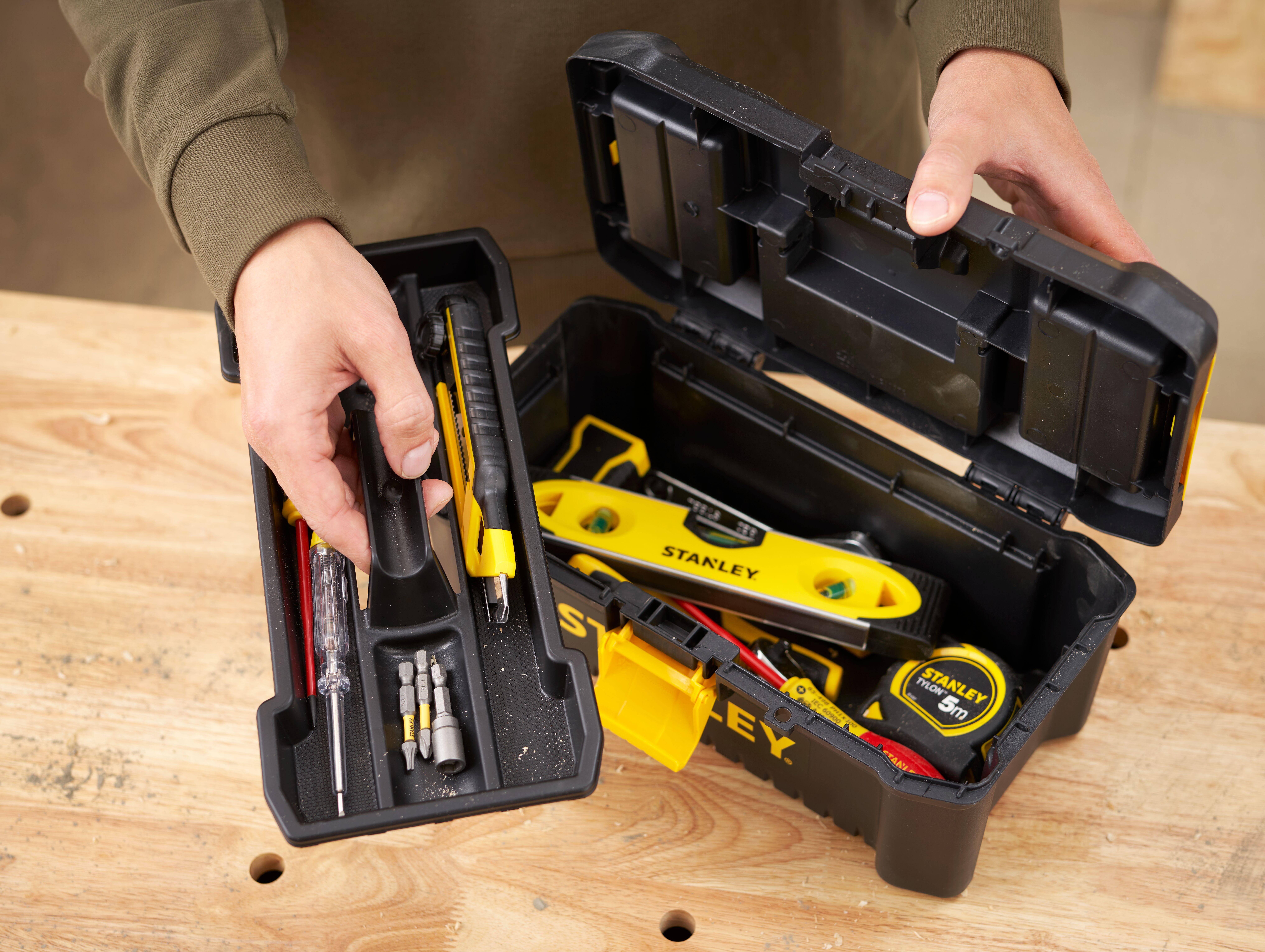 Boite à outils 32 cm noir/jaune - 3