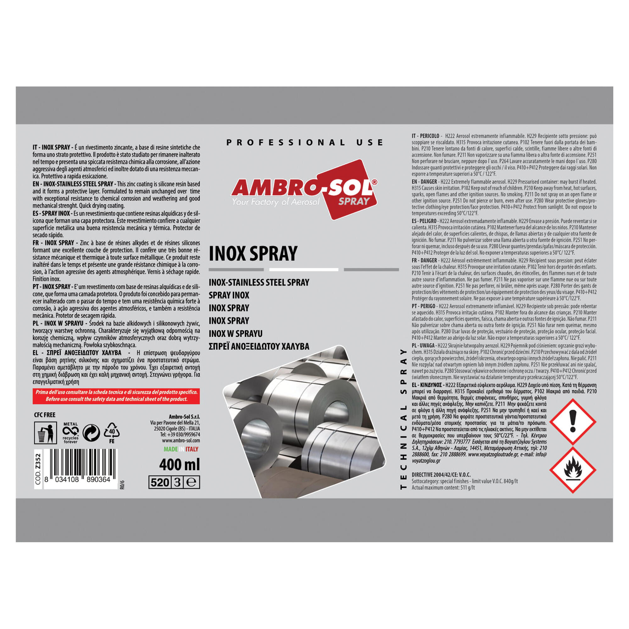 Spray Inox Ambro-Sol 400ml - 3