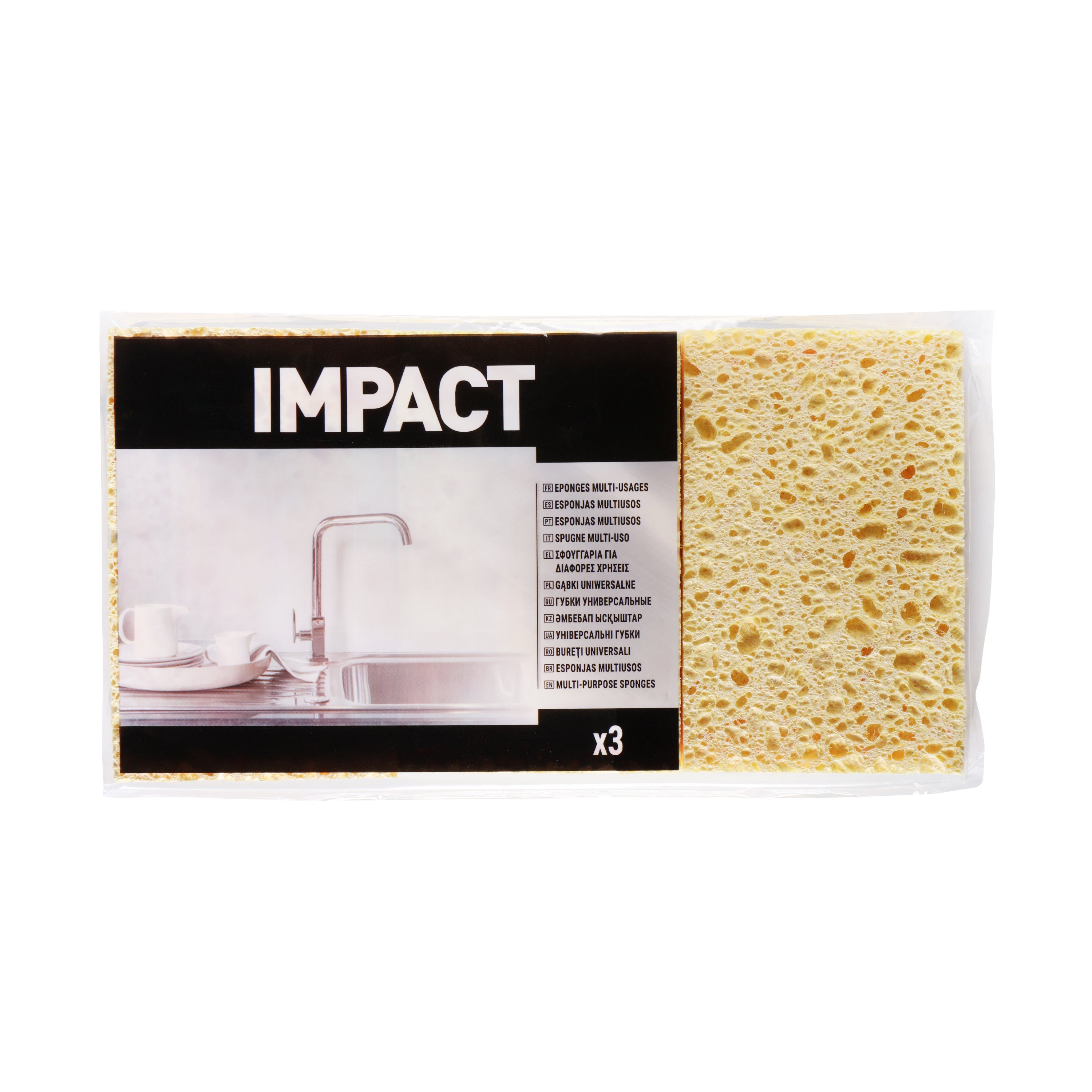 Lot de 3 Éponge artificielle Combiné vert, IMPACT - 4