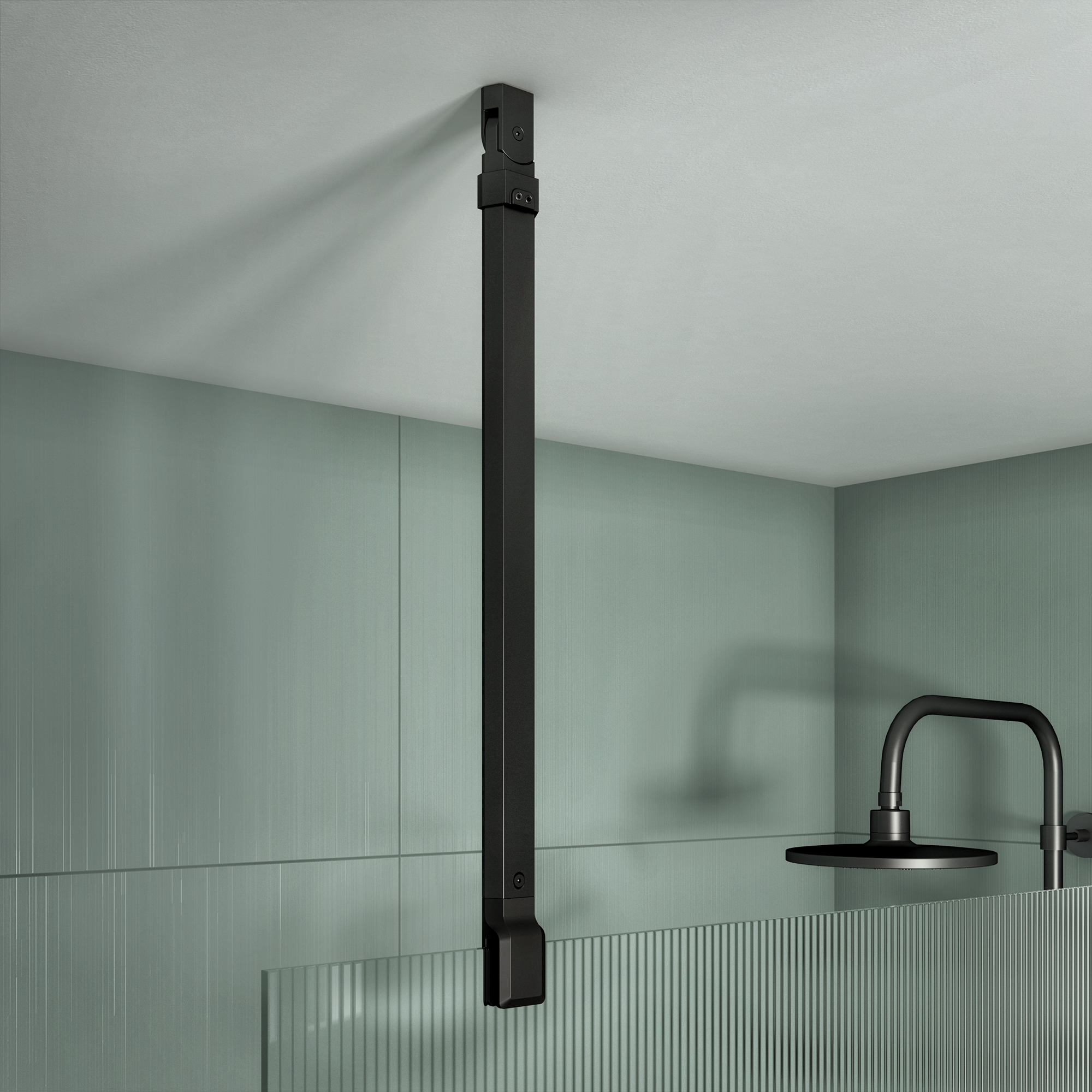 Connecteur noir pour paroi de douche Neo - 2