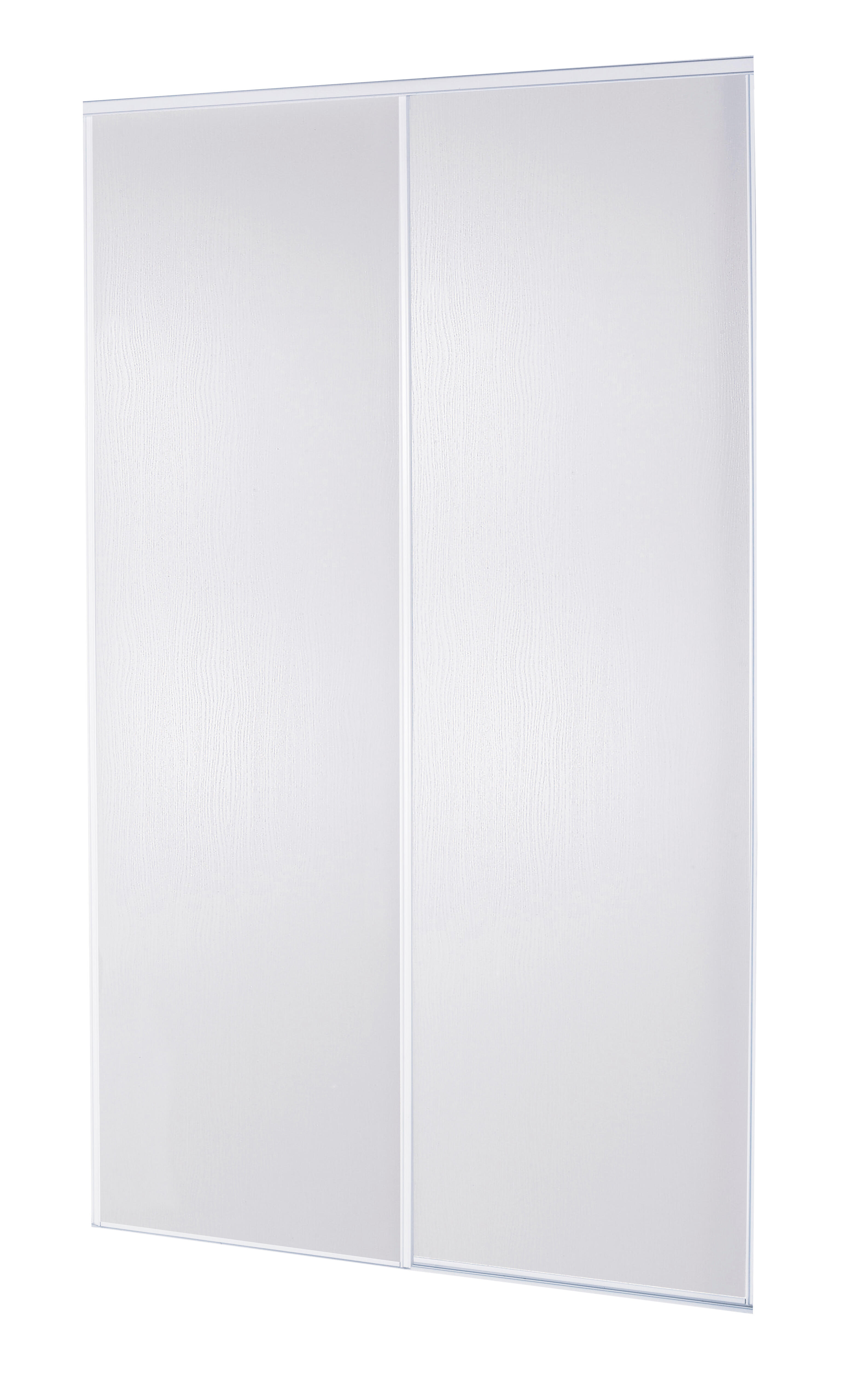 Kit 2 portas de correr roupeiro com calhas branco 60x250 cm Premier - 3