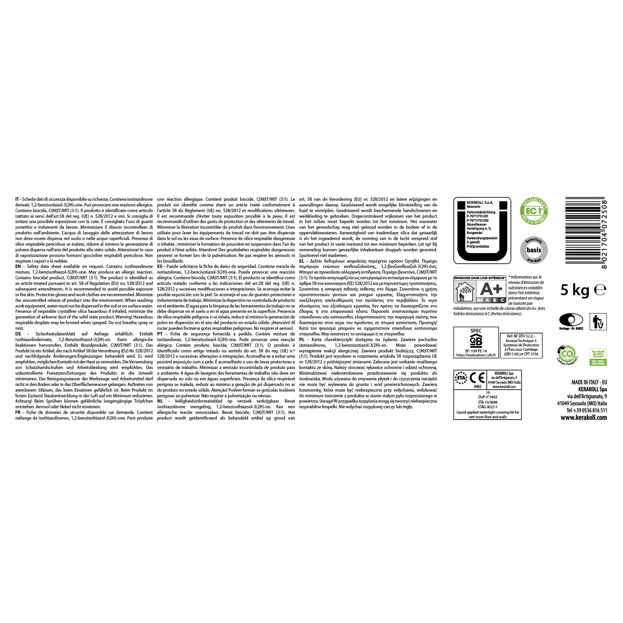 Folia w płynie Kerakoll Nanodefense Eco 5kg - 3