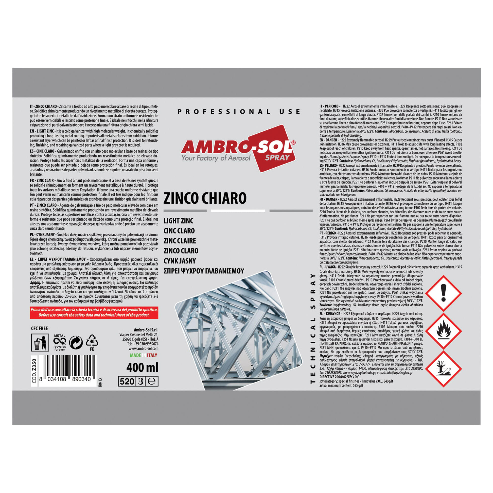 Cynk jasny w sprayu Ambro-Sol 400ml - 3